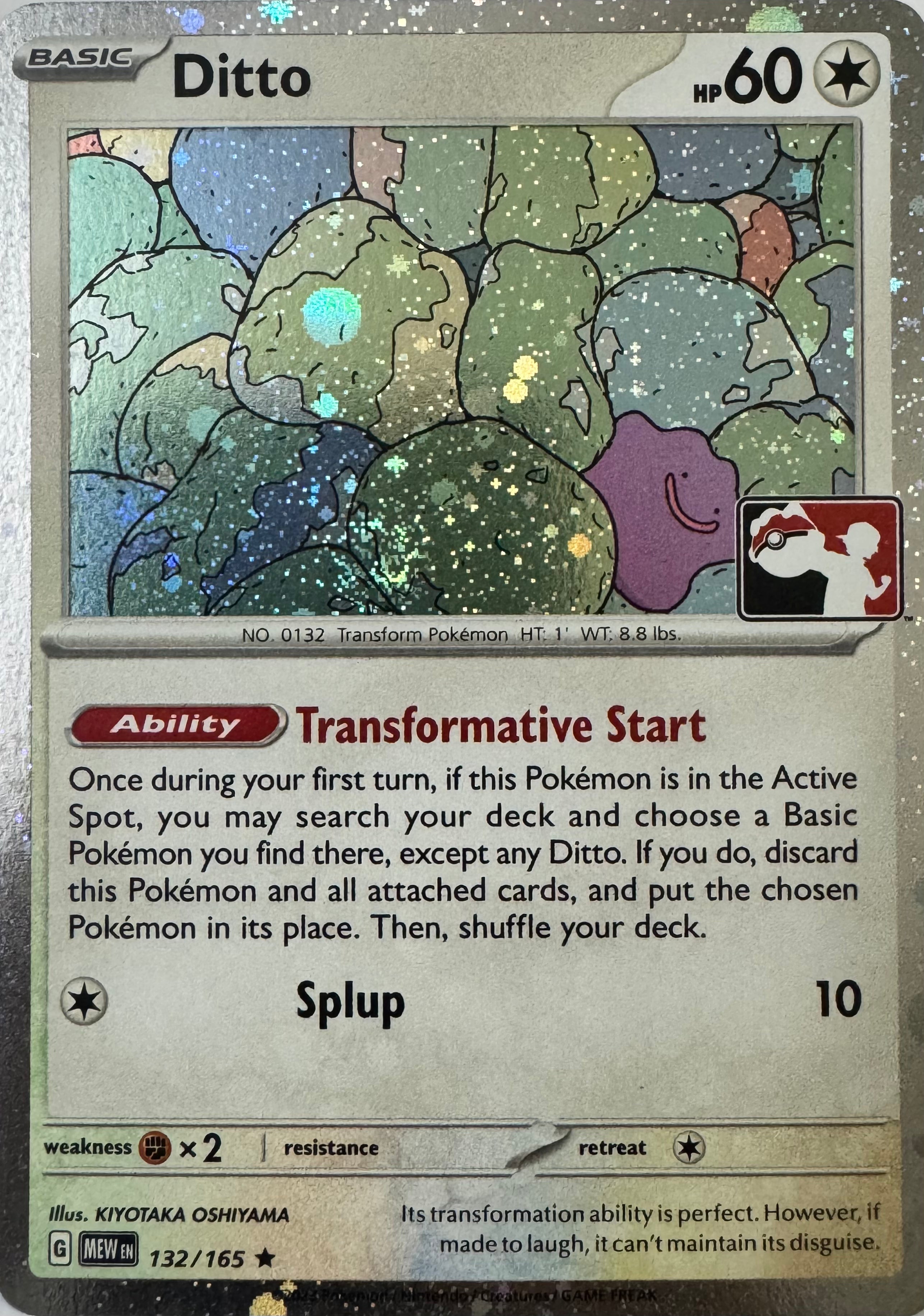 Pokemon Tcg Ditto 132/165 Holos Cosmos (Liga)