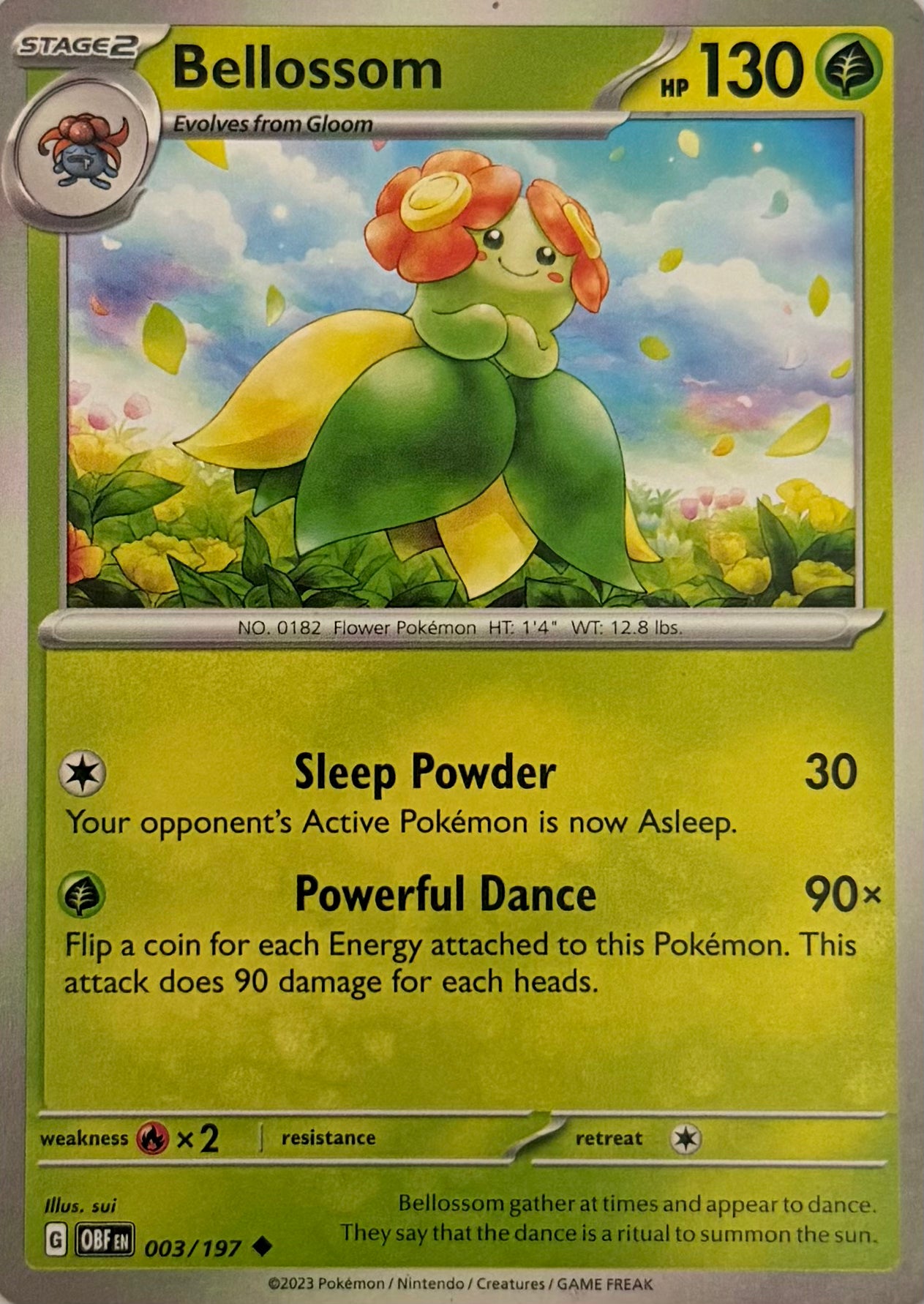 Pokémon Tcg Bellossom 003/197