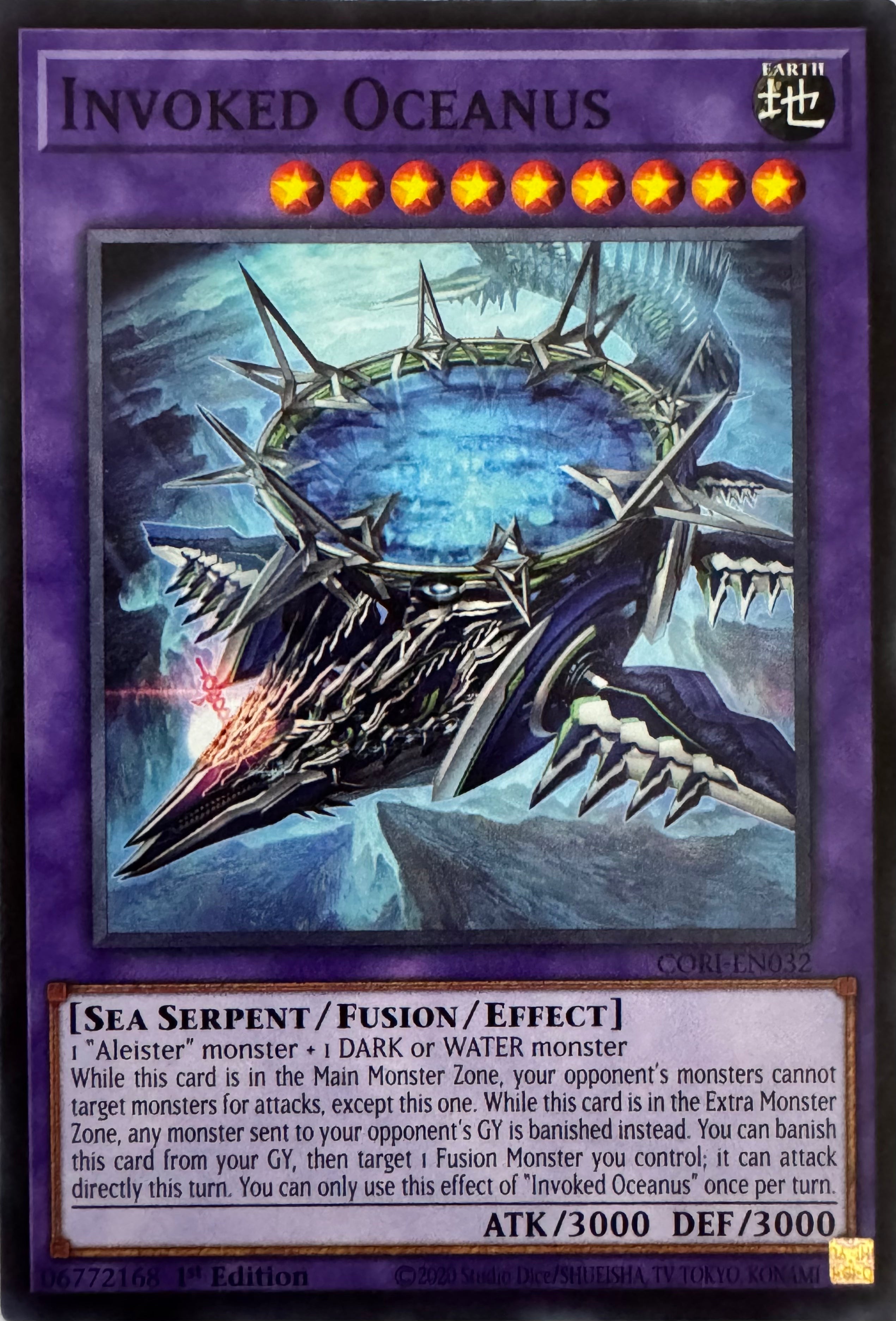 Yugioh! Invoked Oceanus Cori-en032 1st Edition