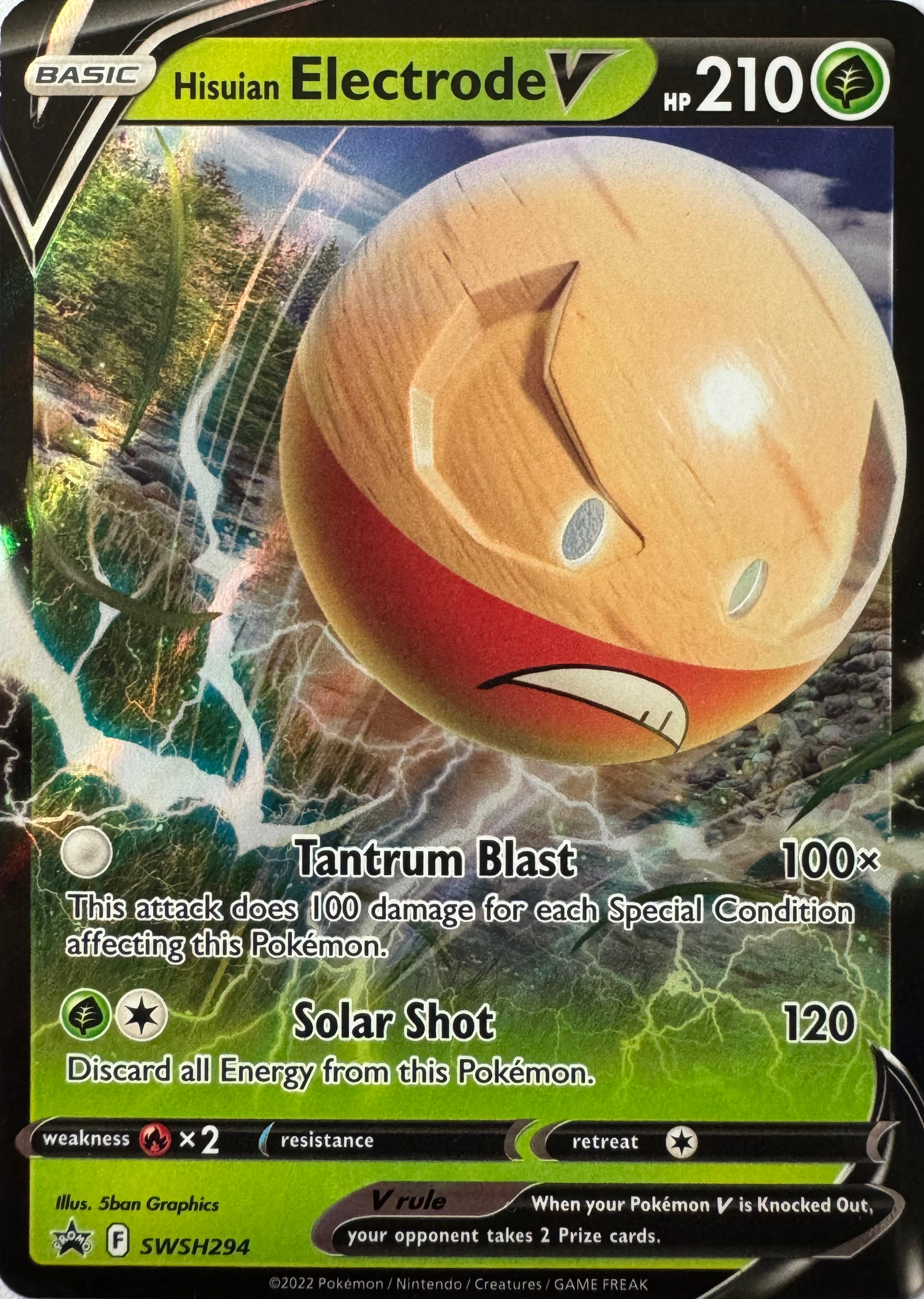 Pokemon Tcg Hisuian Electrode V Swsh294 Promo