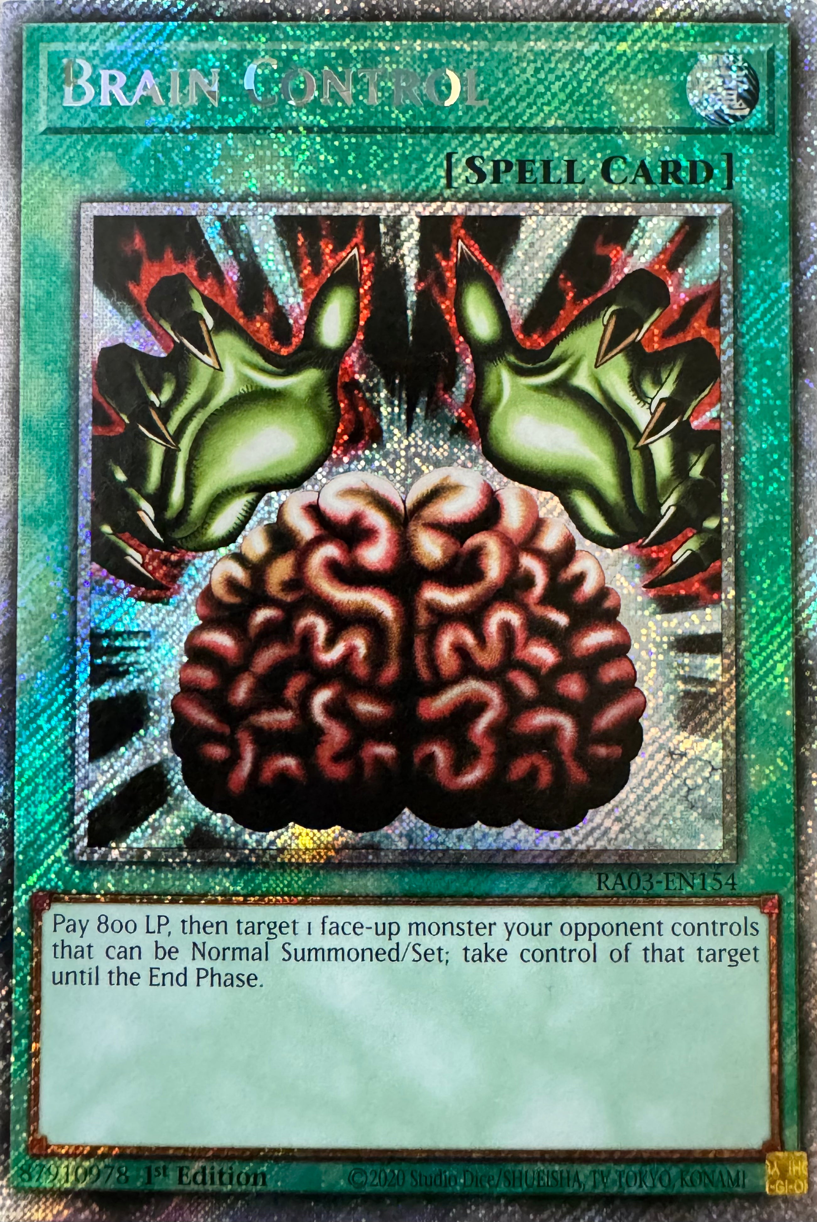 Yugioh! Brain Control Ra03-en154 1st Edition Platinum