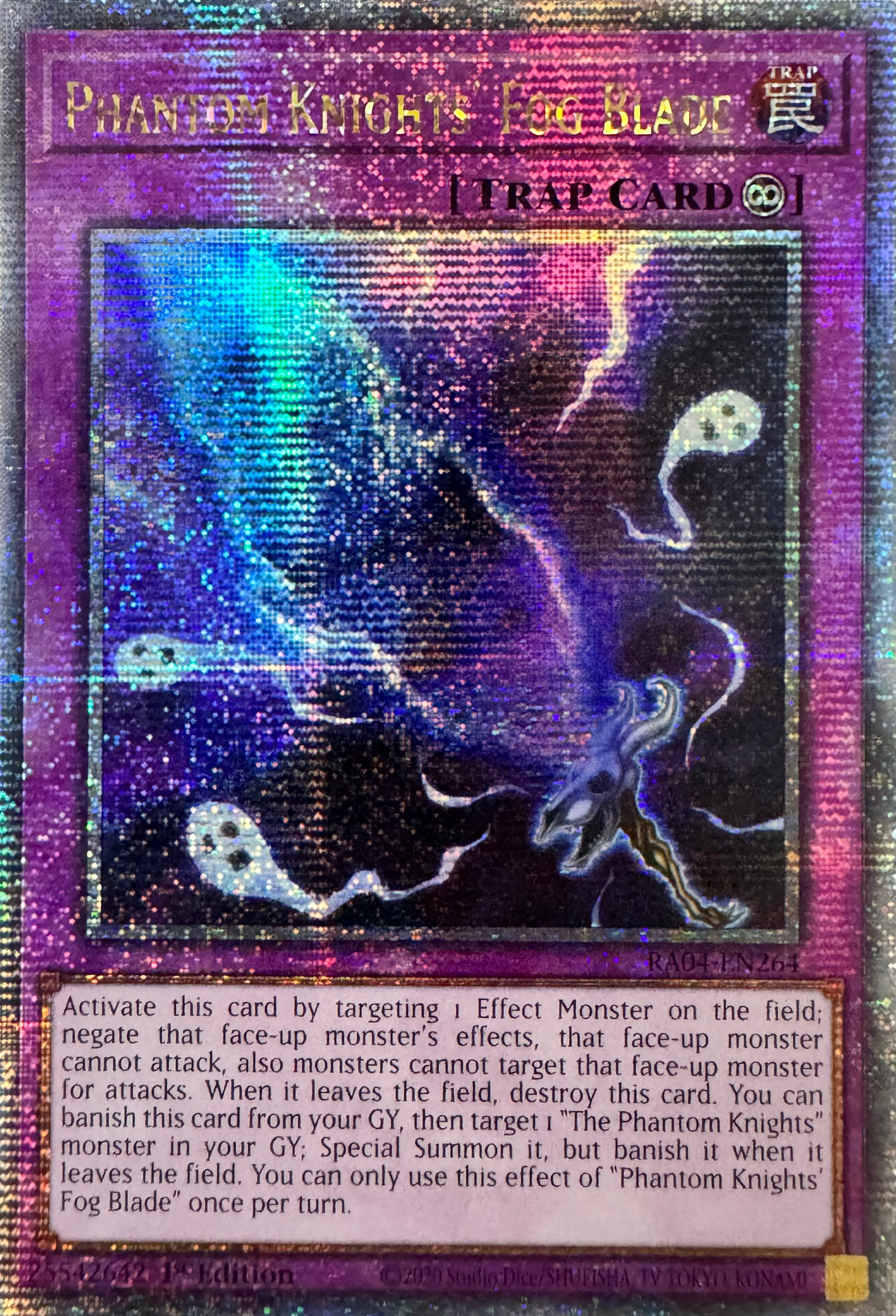 Yugioh! Phantom Knights’ Fog Blade Ra04-en264 1st Edition Quarter