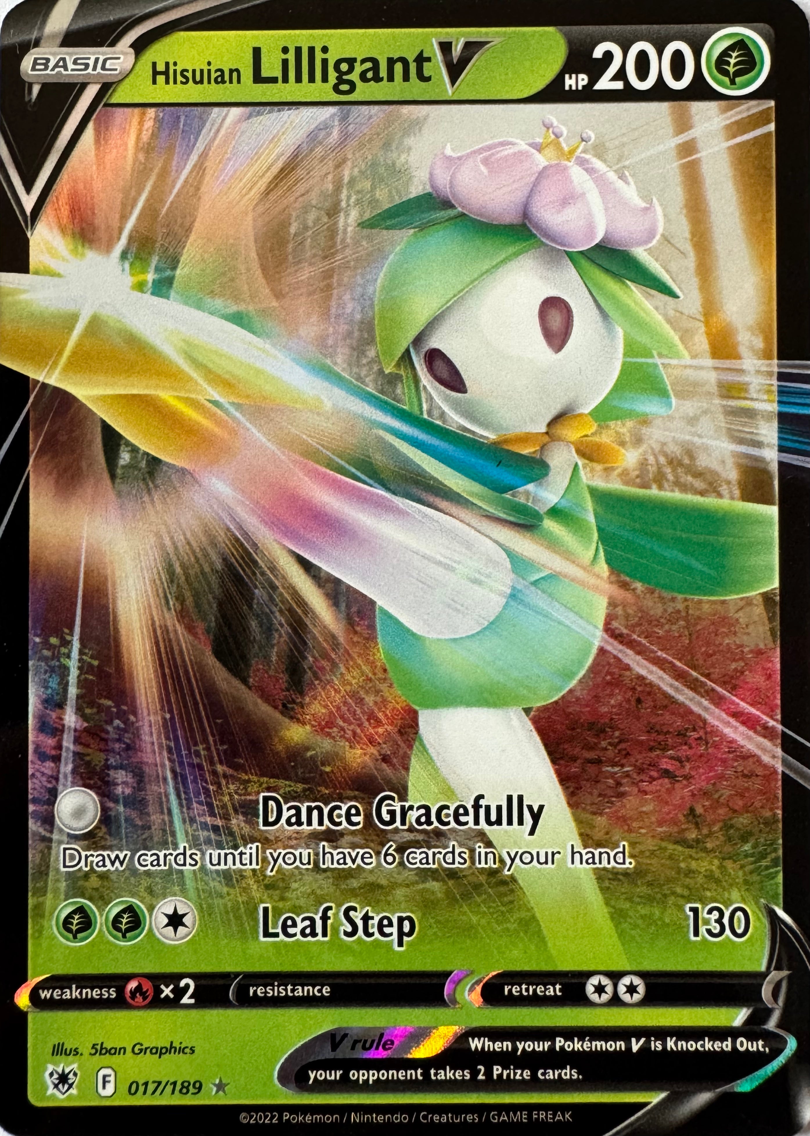 Pokemon Tcg Hisuian Lilligant V 017/189