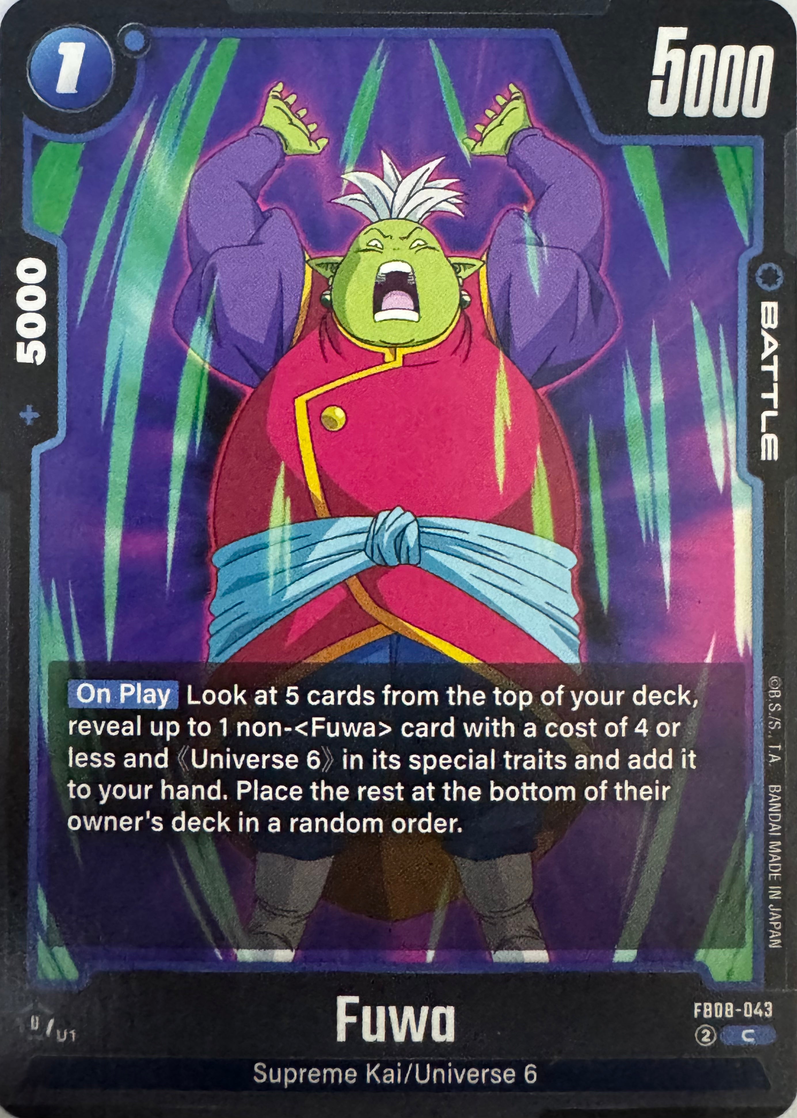 Dragon Ball Tcg Fuwa Fb08-043