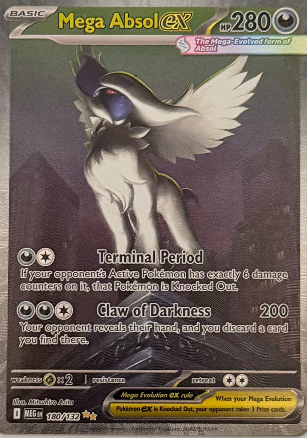 Pokemon Tcg Mega Absol Ex 180/132