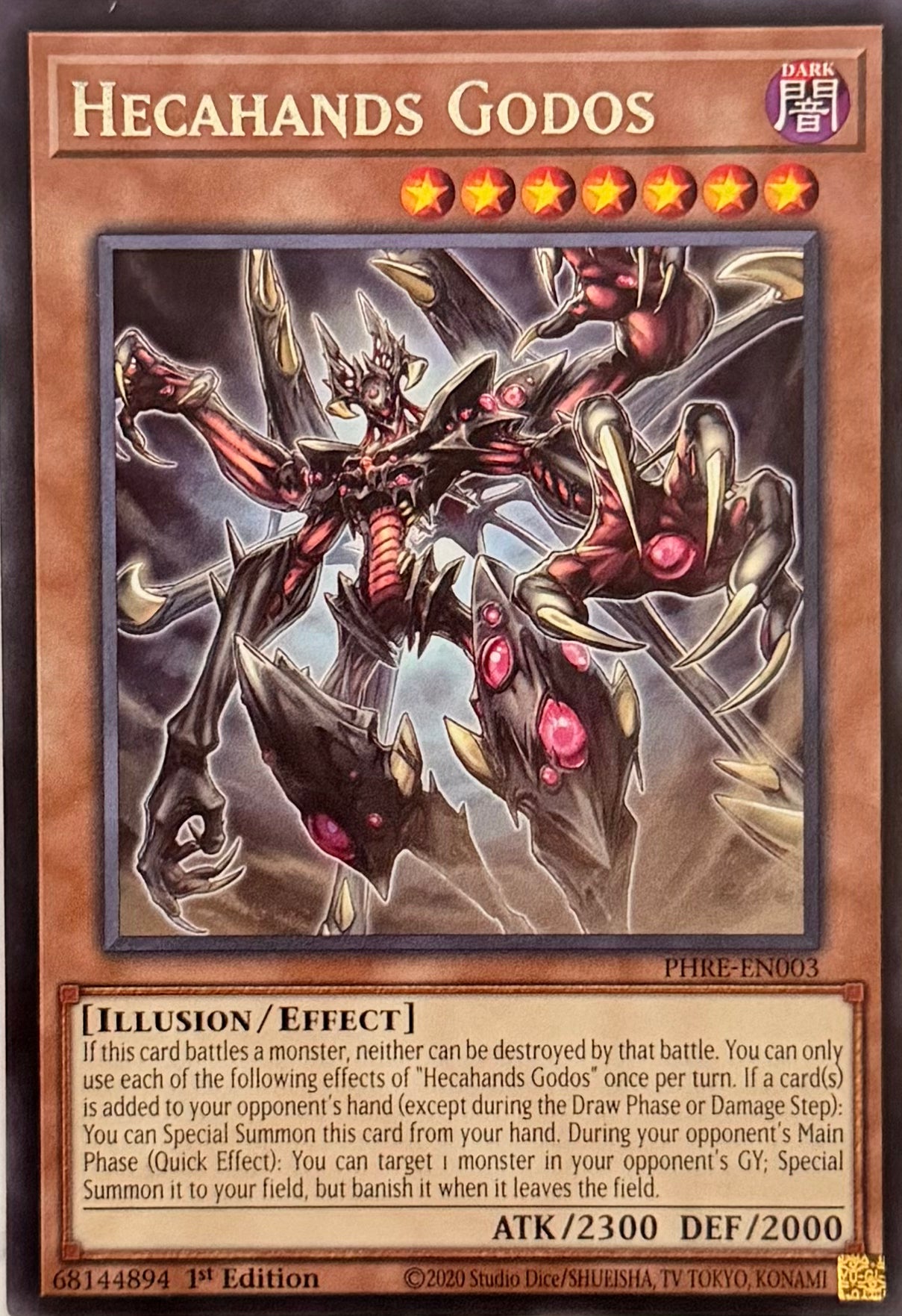 Yugioh! Hecahands Godos PHRE-EN003