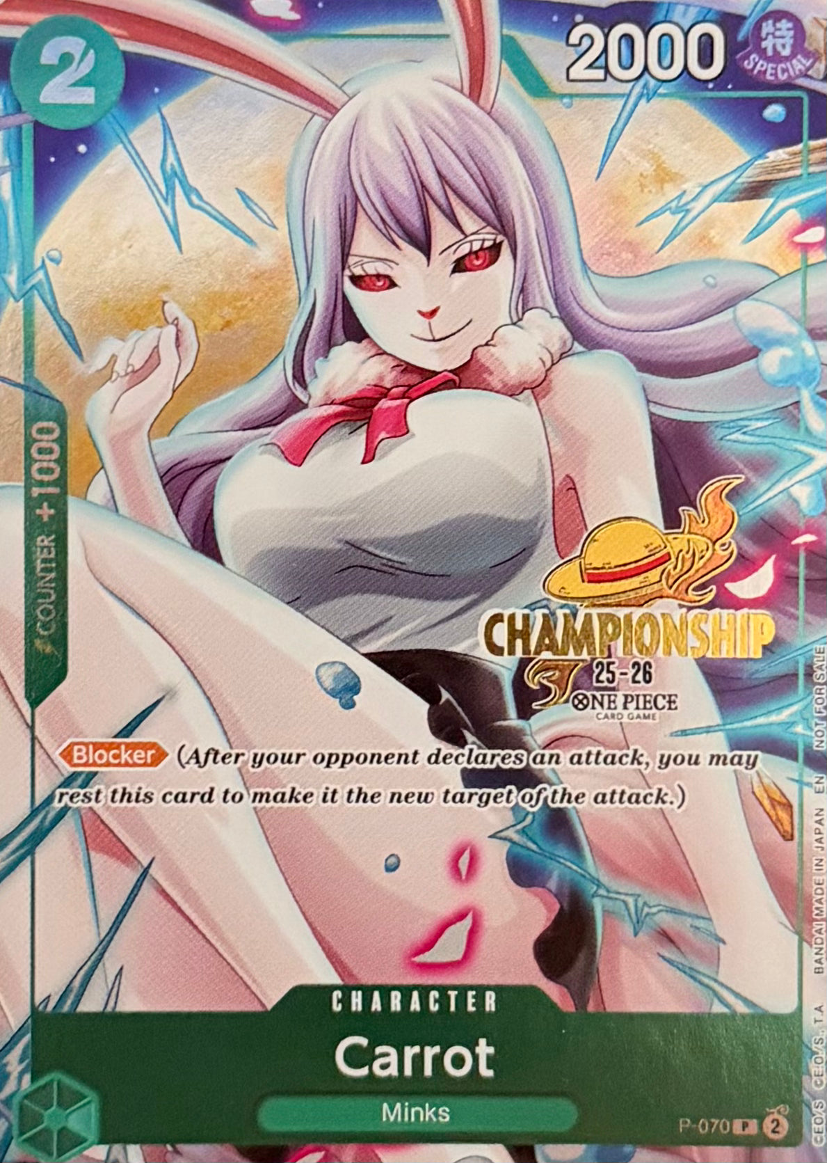 One Piece Tcg Carrot P-070