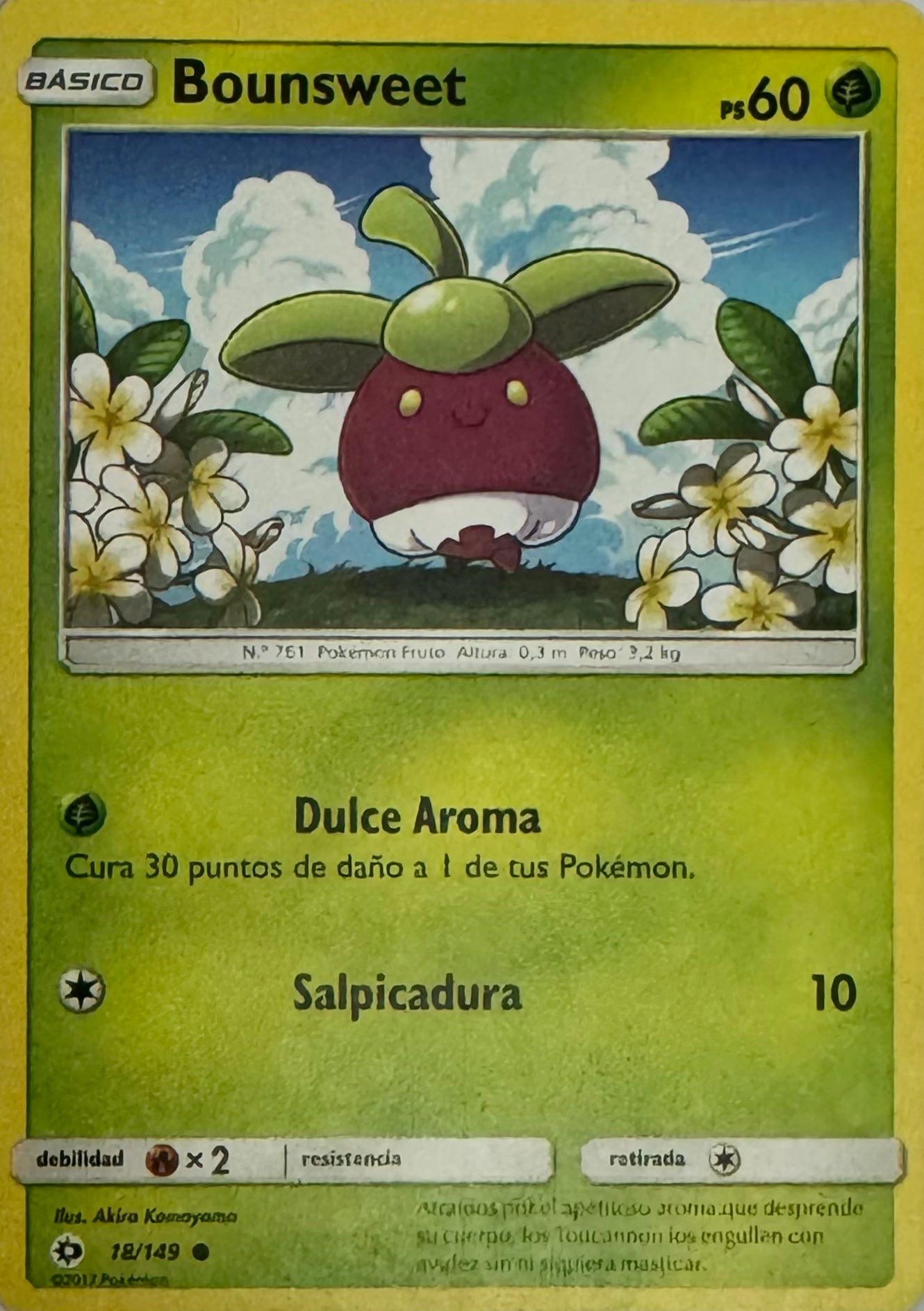 Pokemon Tcg Bounsweet 18/149 Español