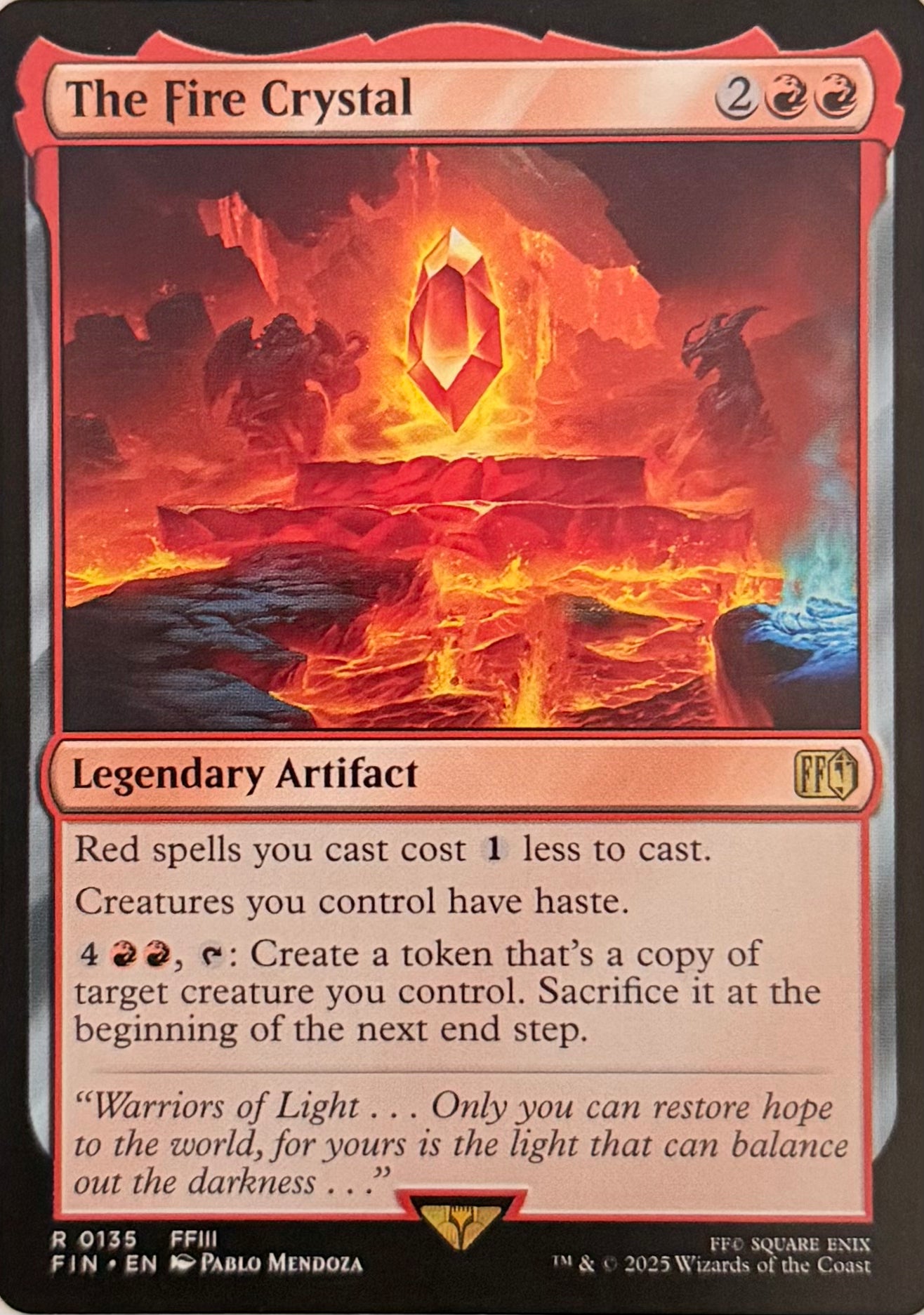 Magic The Fire Crystal 0135 Rara