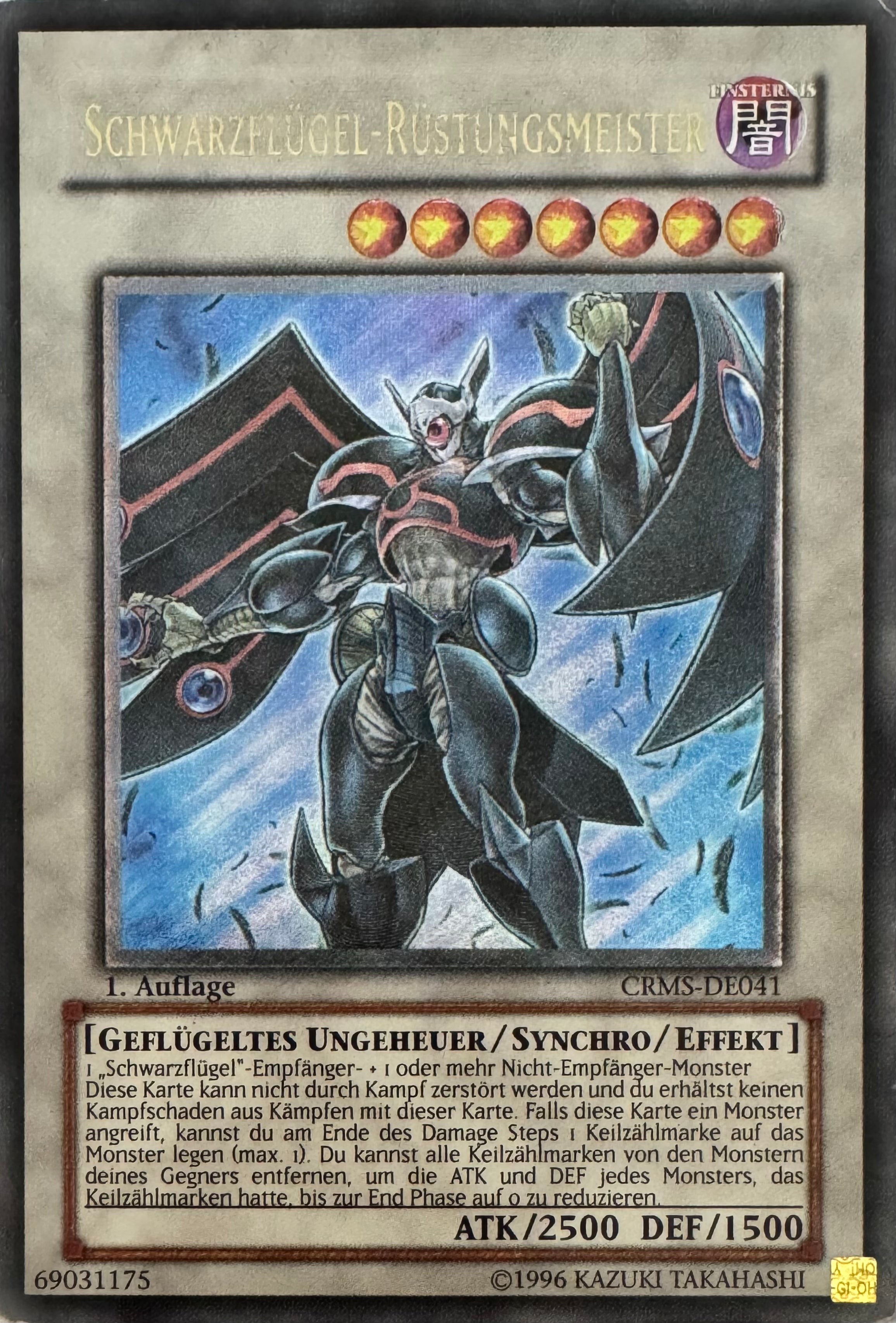 Yugioh! Blackwing Armor Master Crms-de041 1. Auflage Últimate (Alemán)