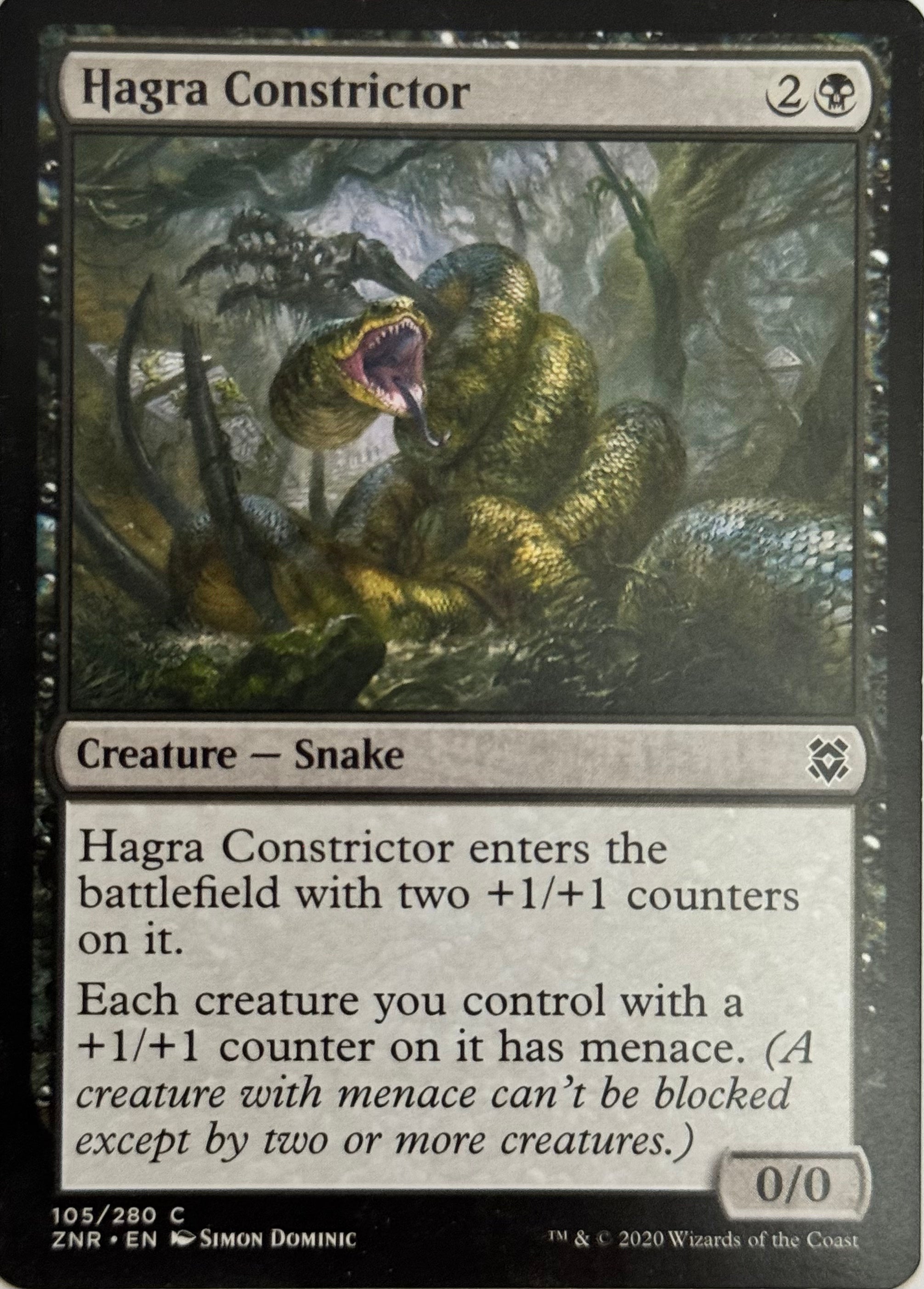Magic Tcg Hagra Constrictor 105/280