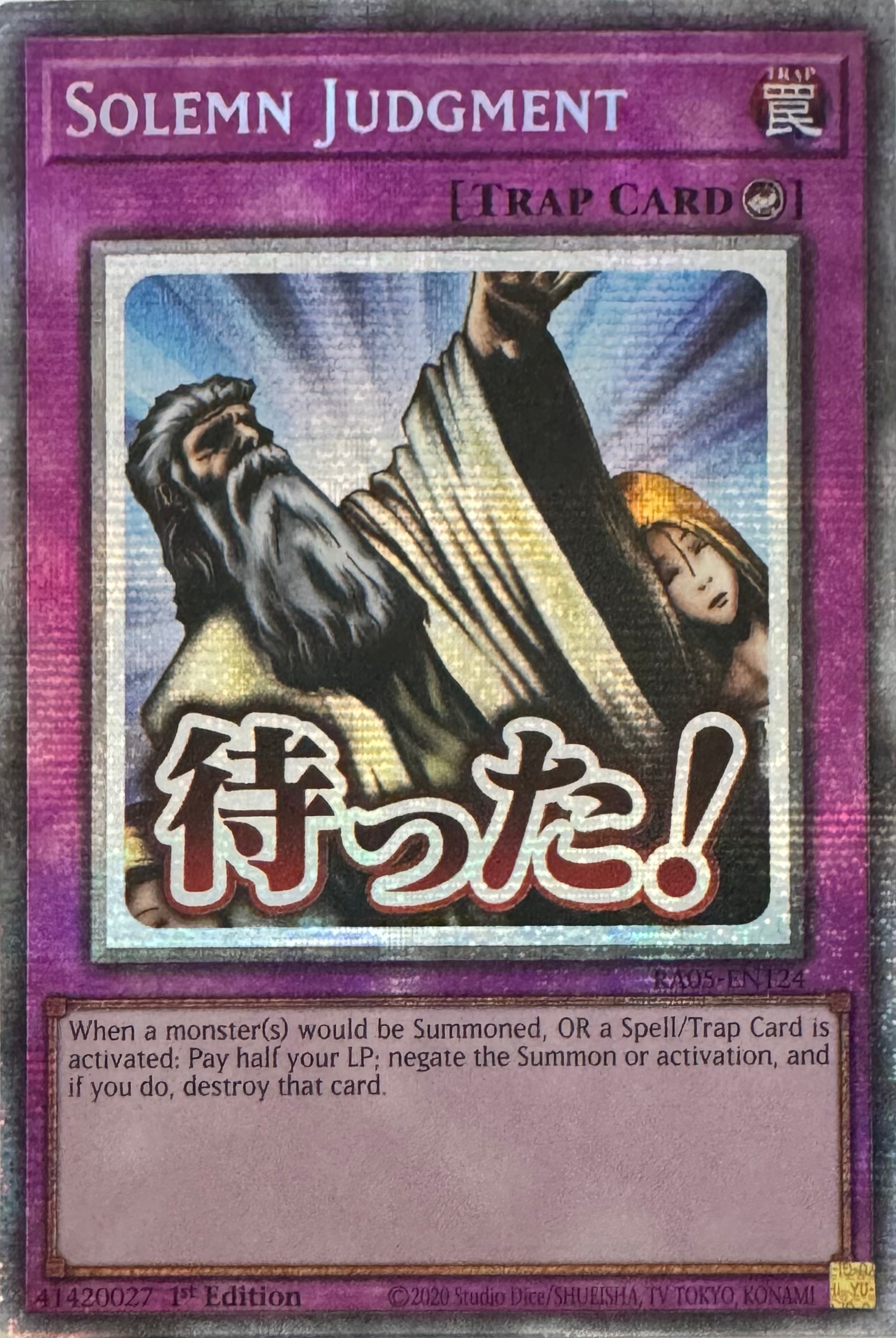 Yugioh! Solemn Judgment Ra05-en124 1st Edition Starlight