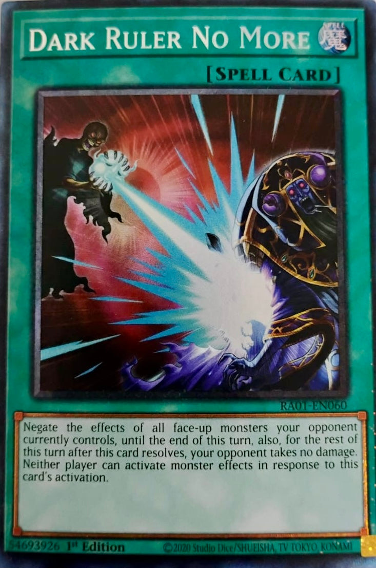 Yugioh! Dark Ruler No More Ra01-en060 Collector Rare 1st Edition