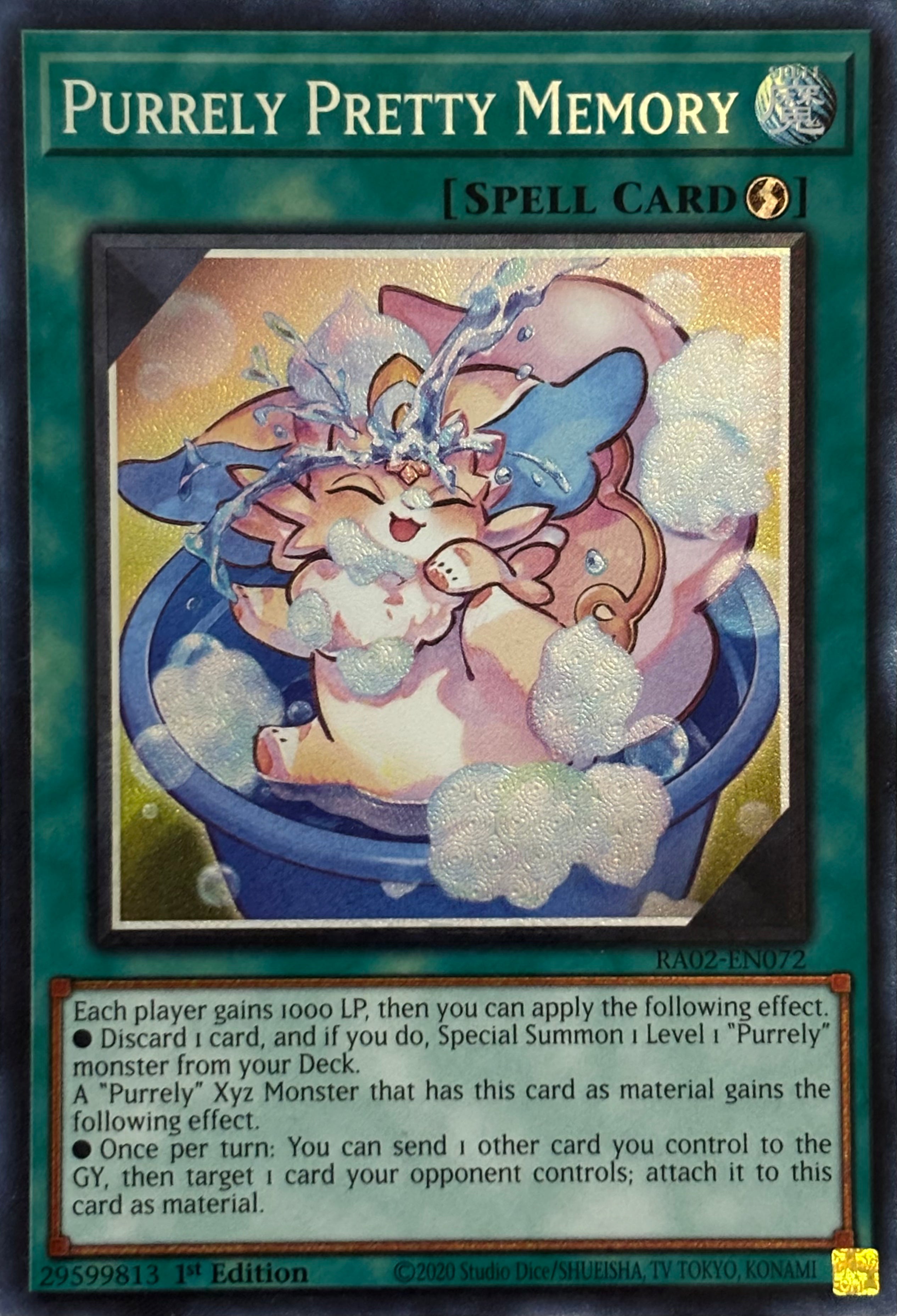 Yugioh! Purrely Pretty Memory RA02-EN072 1st Edition Collector