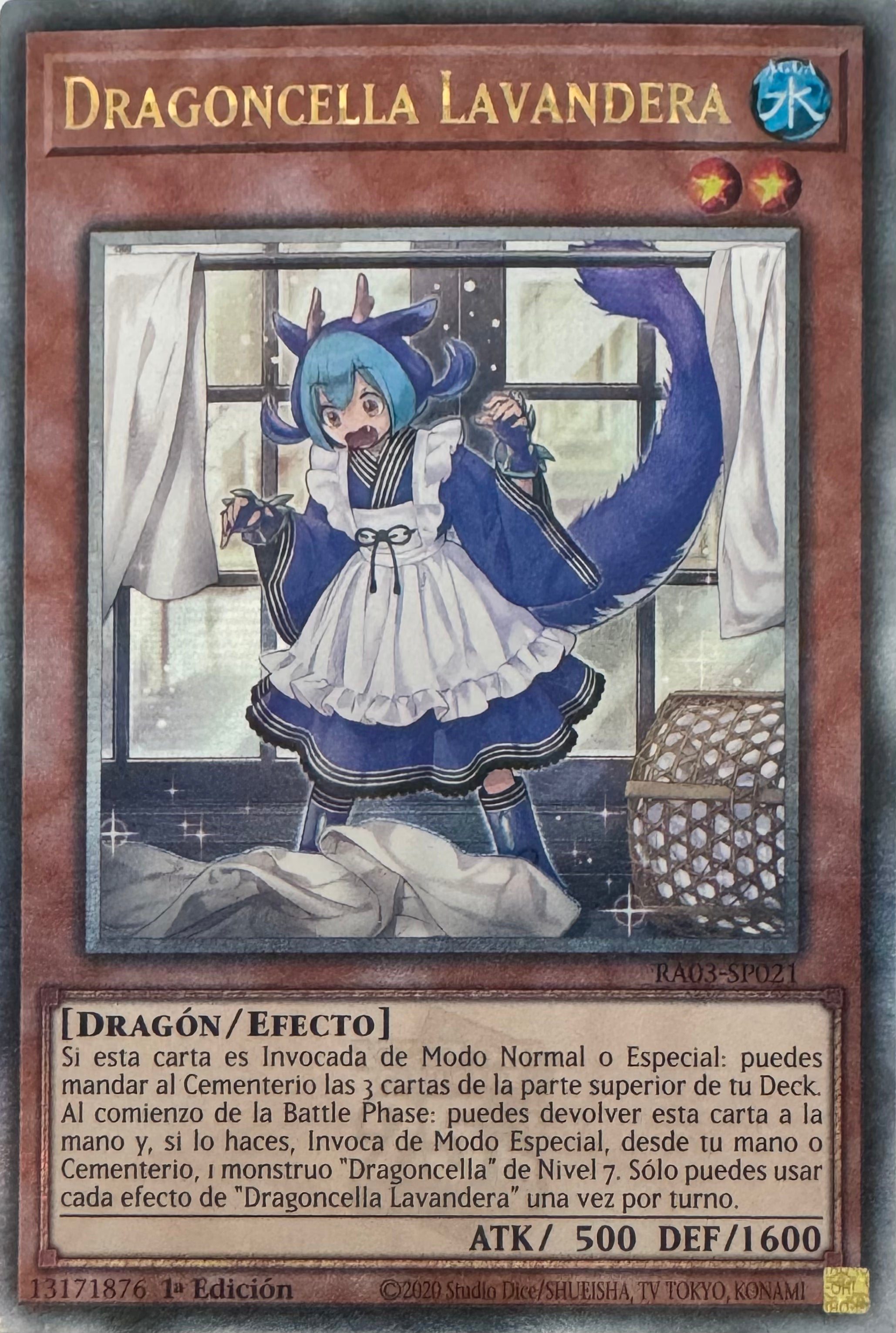 Yugioh! Dragoncella Lavandera Ra03-sp021 1a Edición Quarter