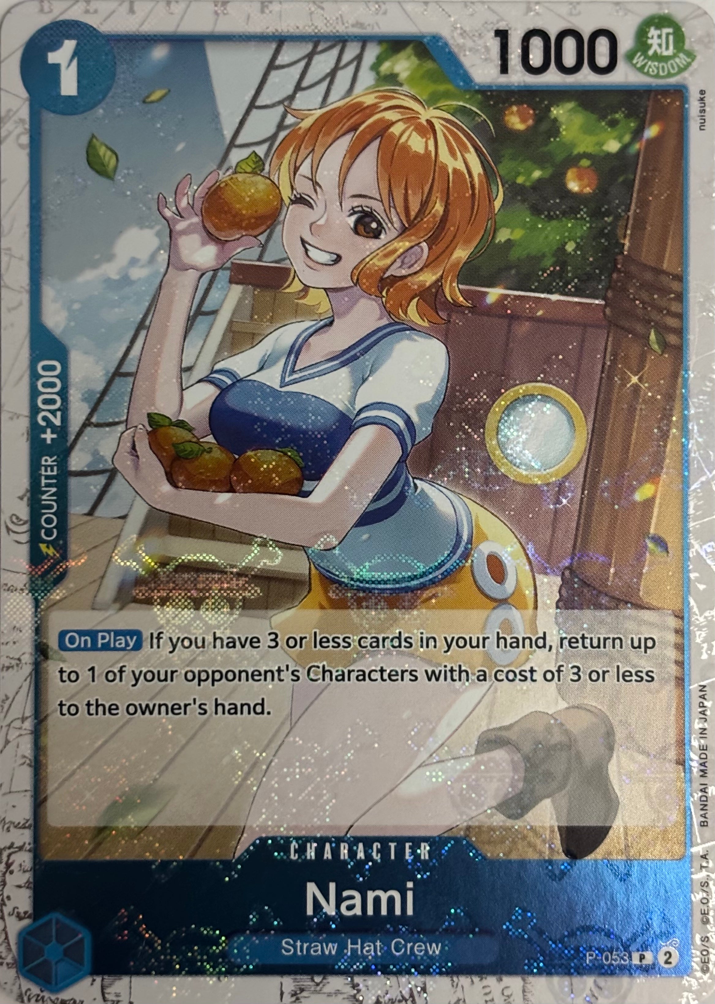 One Piece Tcg Nami P-053 Foil