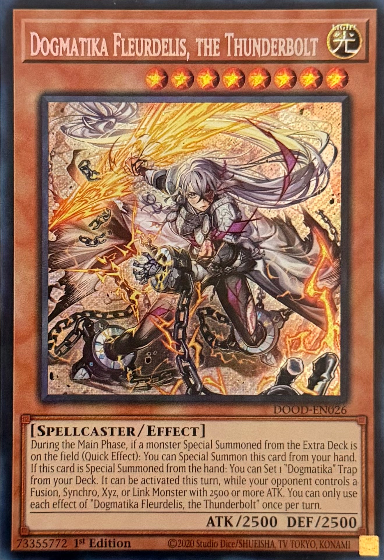 Yugioh! Dogmatika Fleurdelis, The Thunderbolt DOOD-EN026