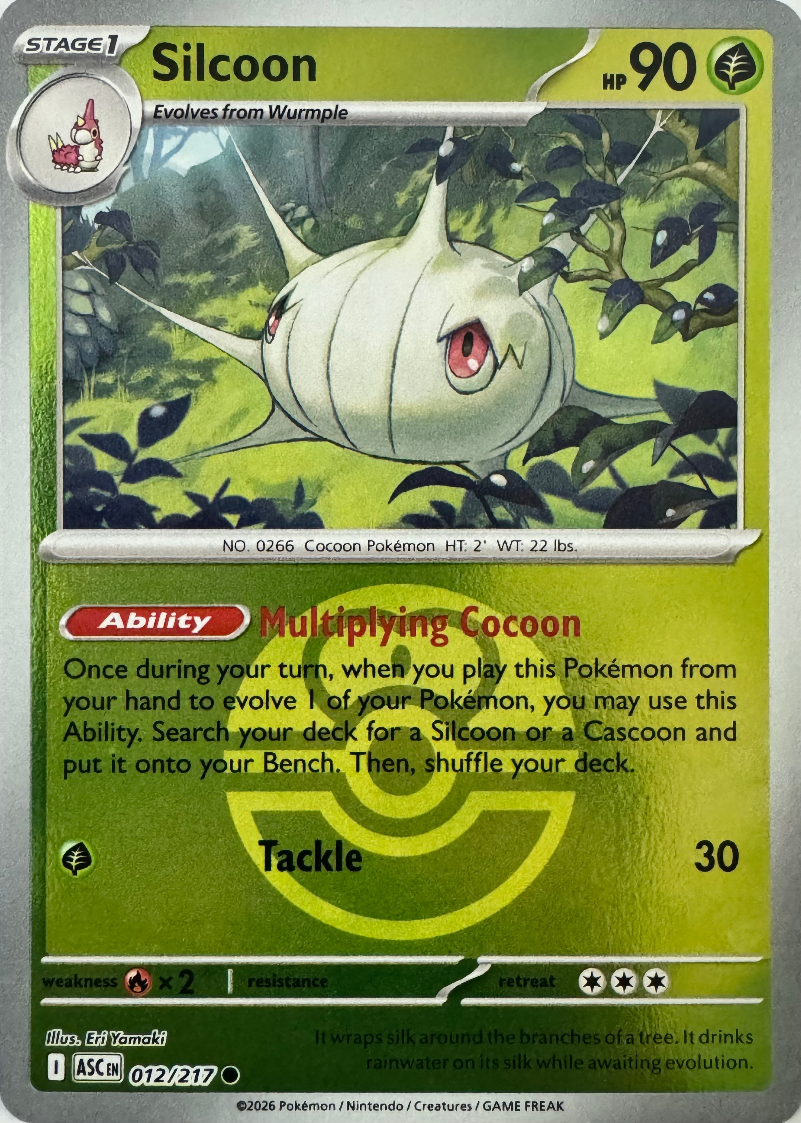 Pokemon Tcg Silcoon 012/217 (Love Ball)