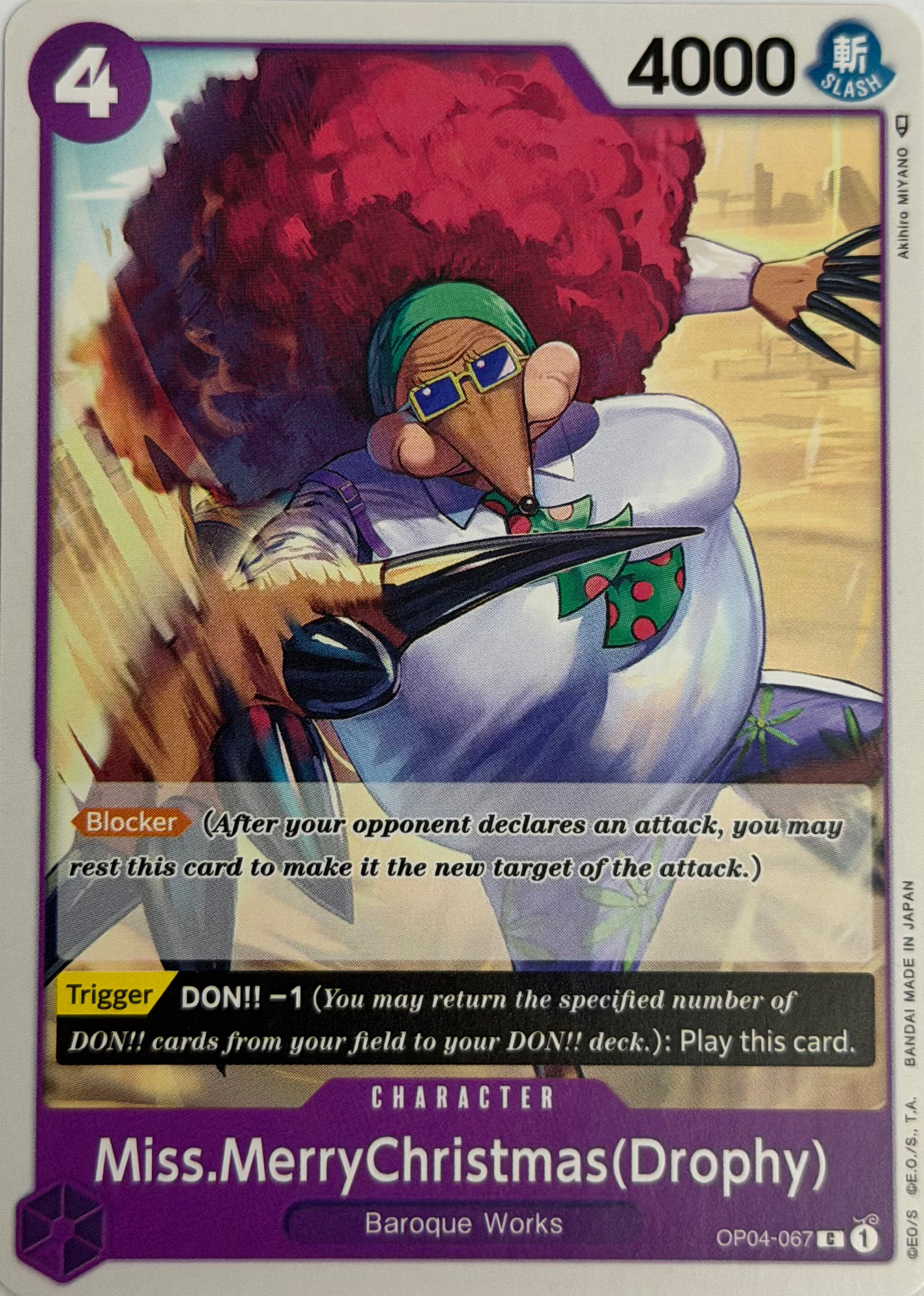 One Piece Tcg Miss.MerryChristmas(Drophy) OP04-067