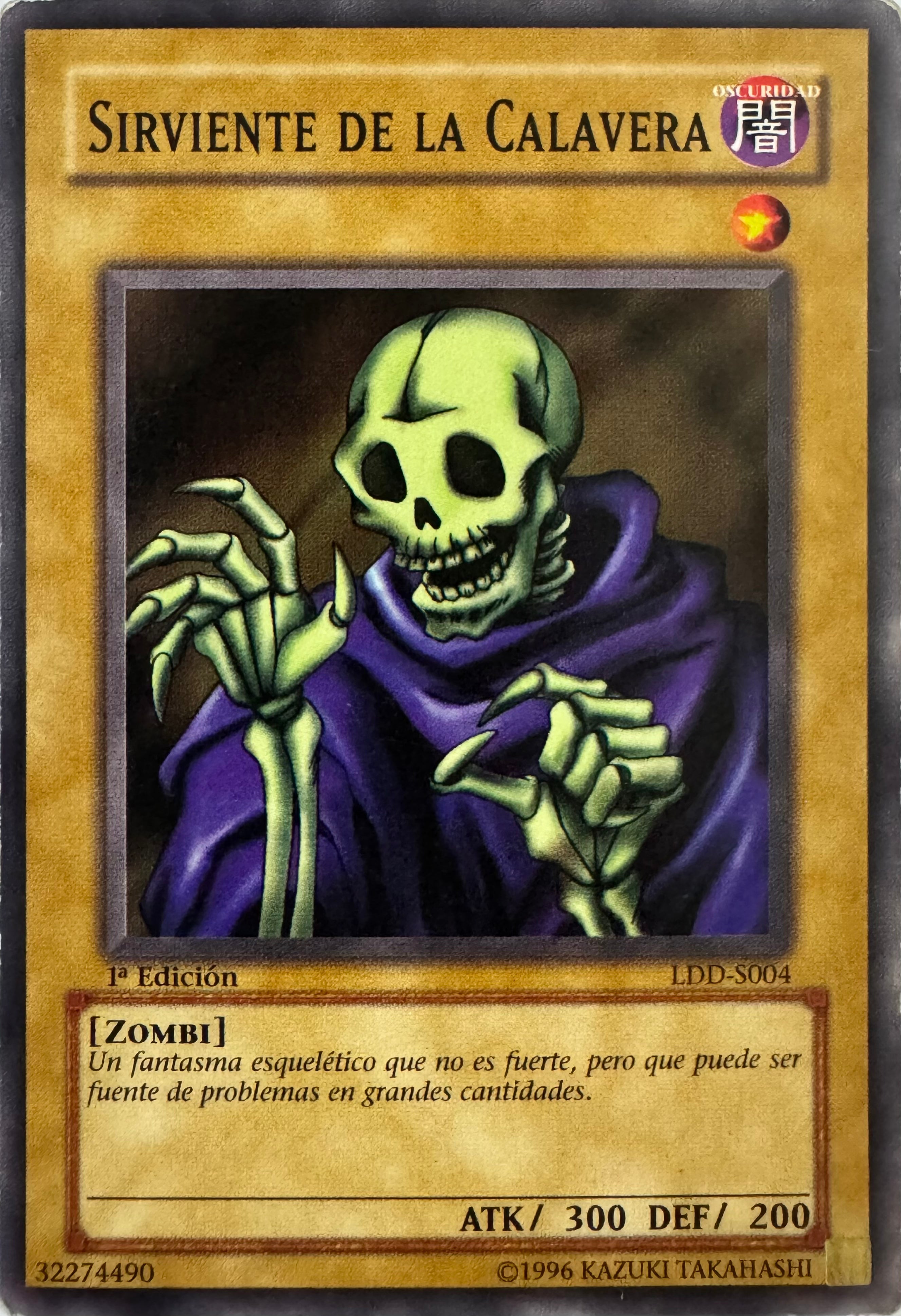 Yugioh! Sirviente De La Calavera Ldd-s004 1a Edición