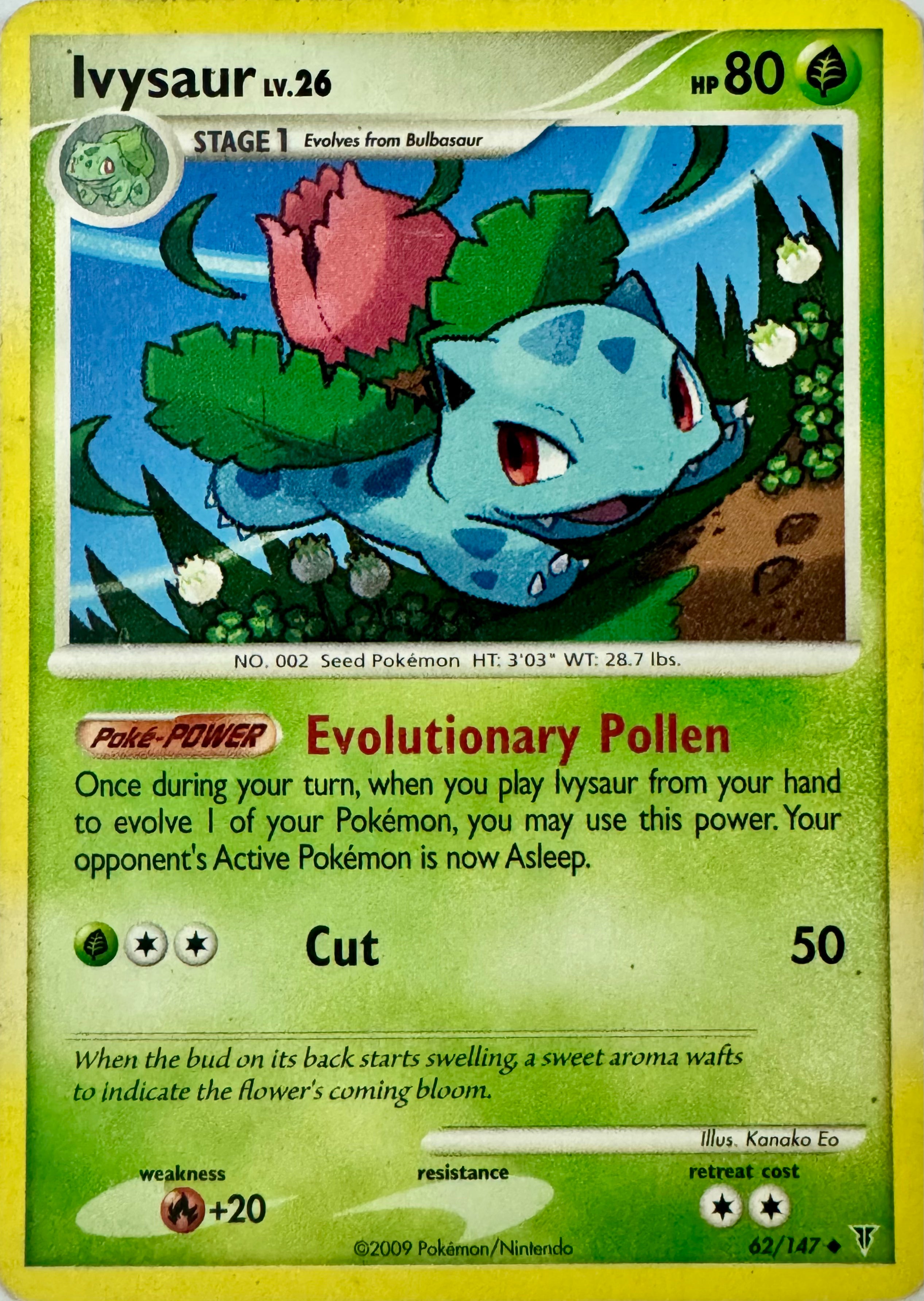 Pokémon Tcg Ivysaur Lv.26 62/147