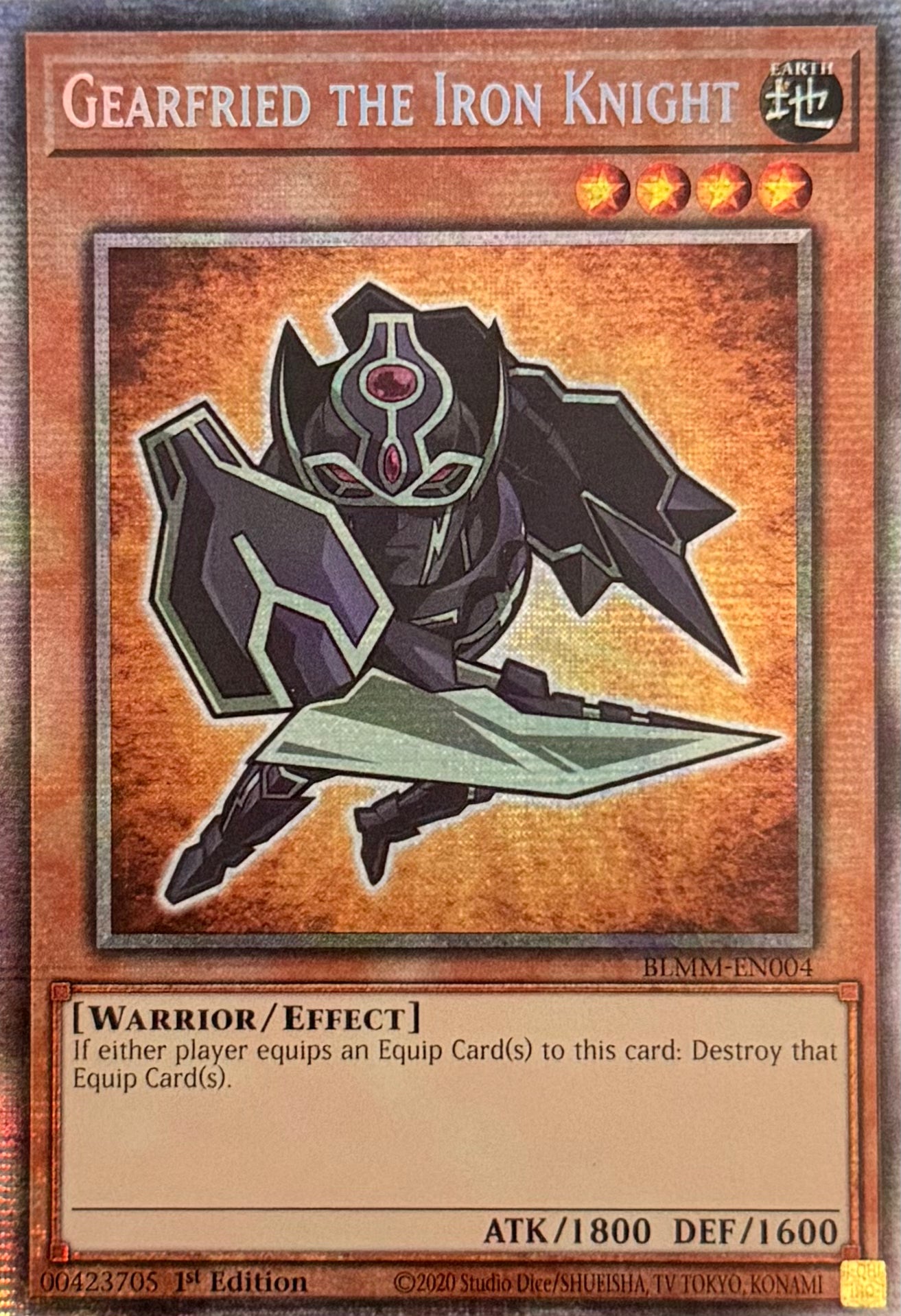 Yugioh! Gearfried The Iron Knight BLMM-EN004 Starlight