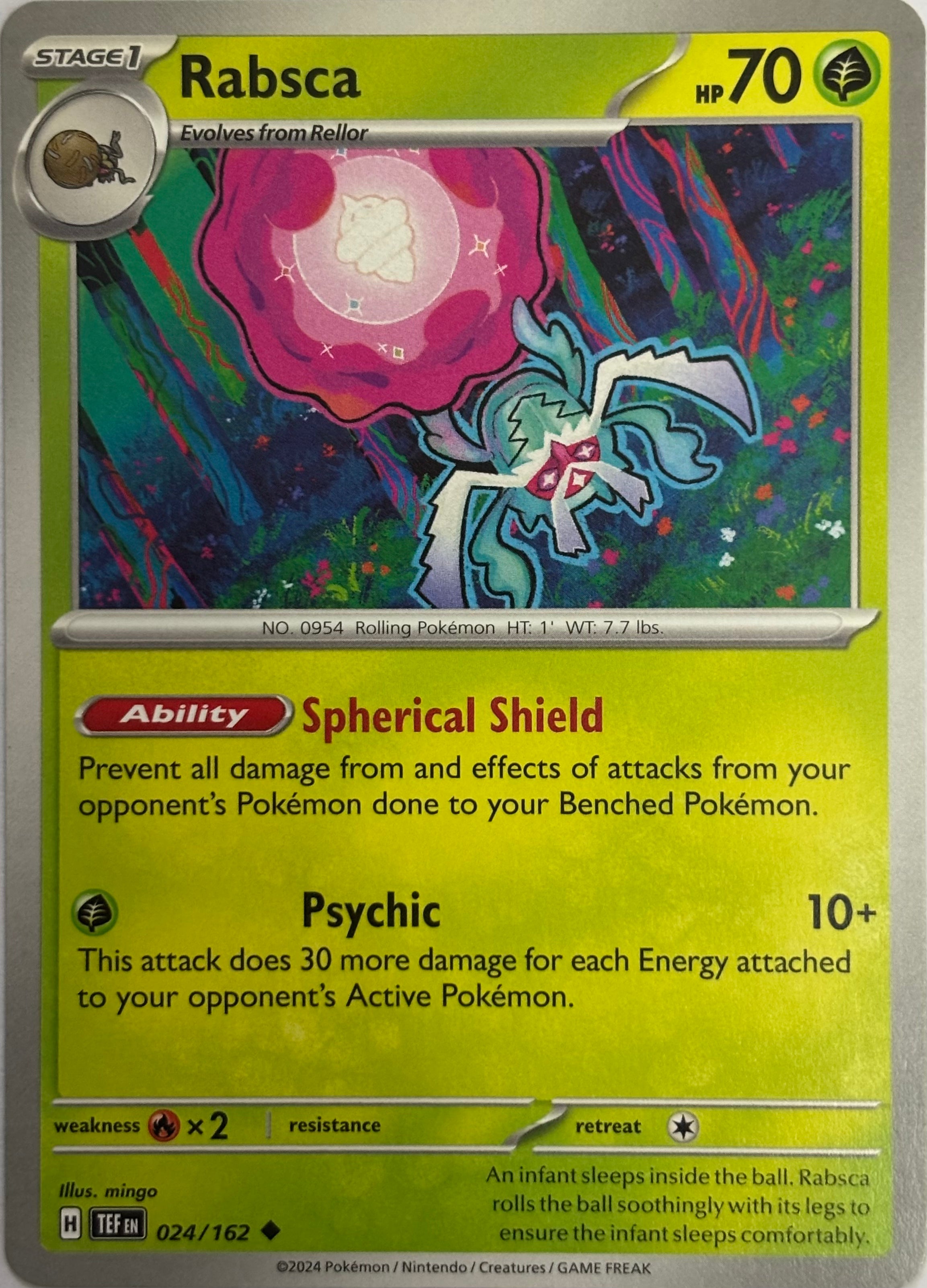 Pokemon Tcg Rabsca 024/162