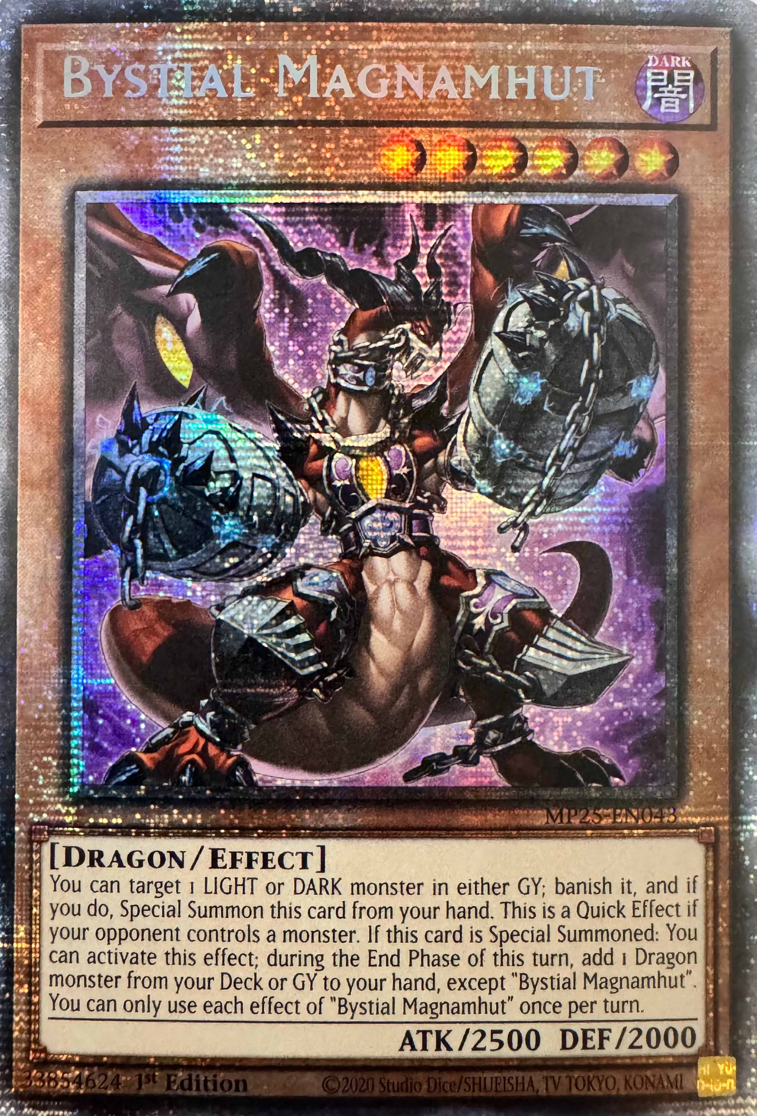 Yugioh! Bystial Magnamhut Mp25-en043 1st Edition Starlight