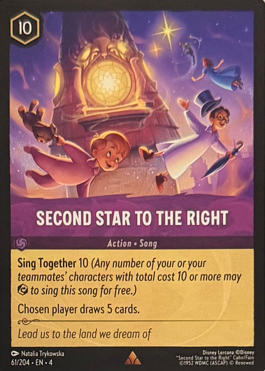 Disney Lorcana Second Star To The Right 61/204