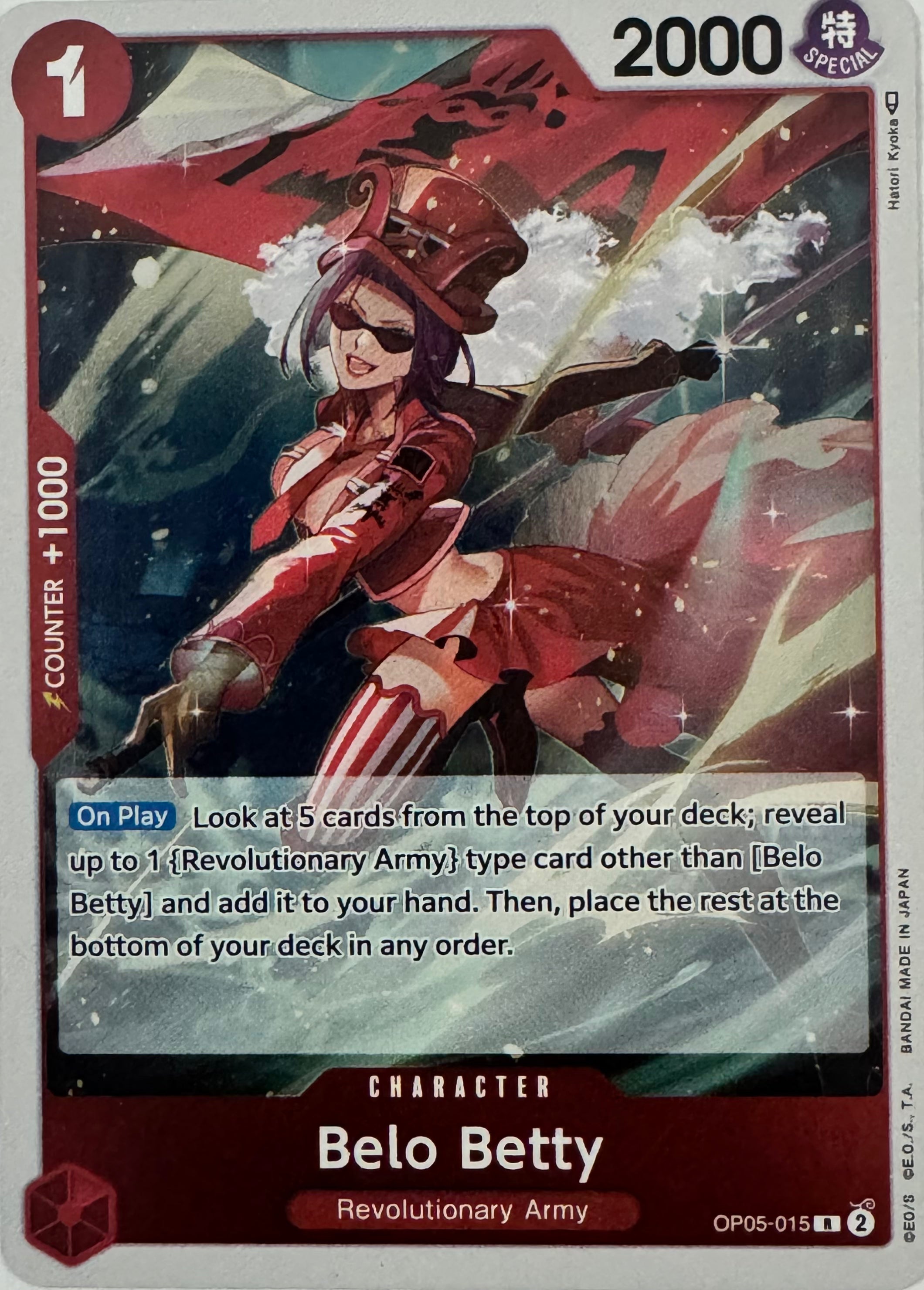One Piece Tcg Belo Betty Op05-015 Foil