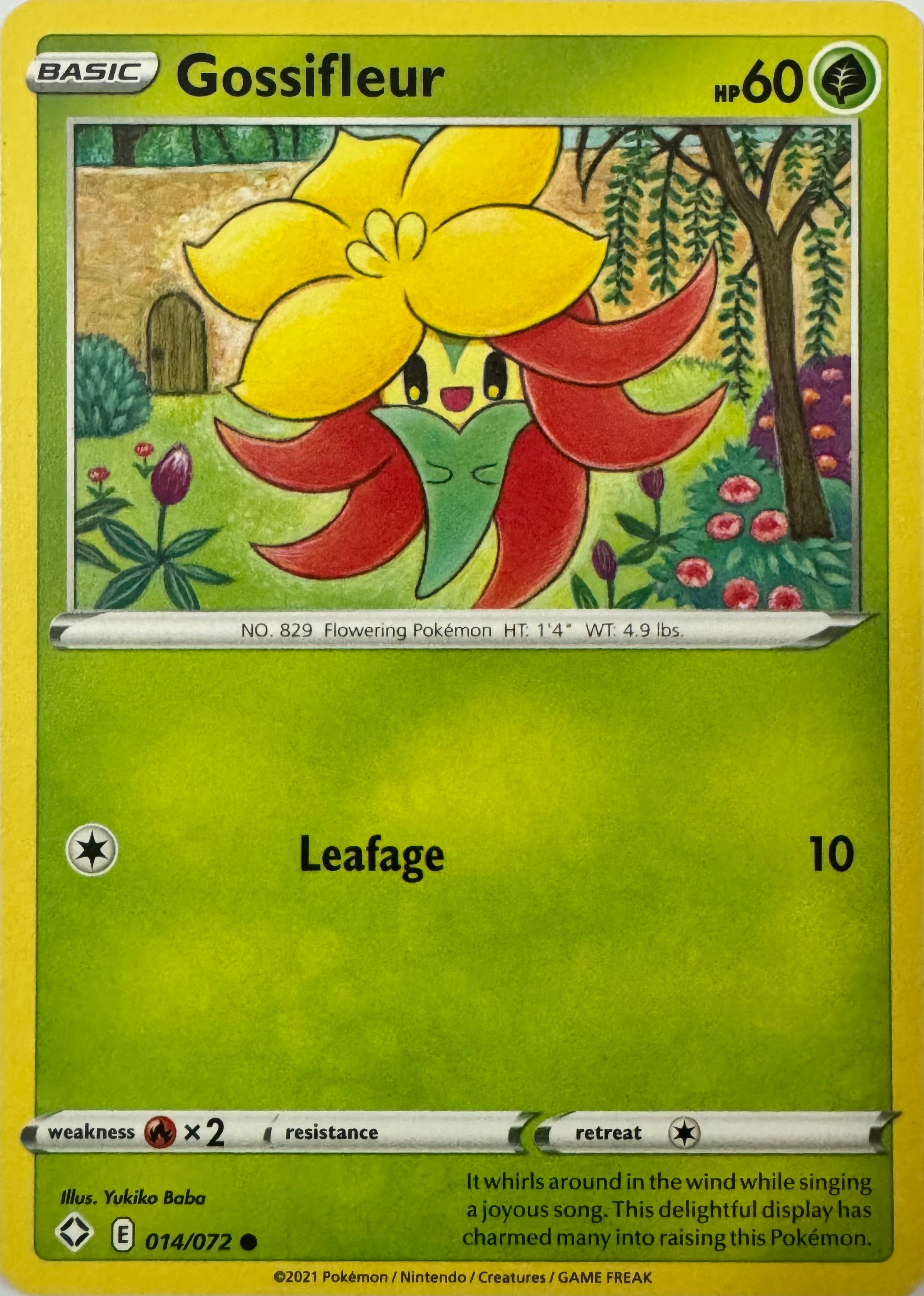 Pokemon Tcg Gossifleur 014/072