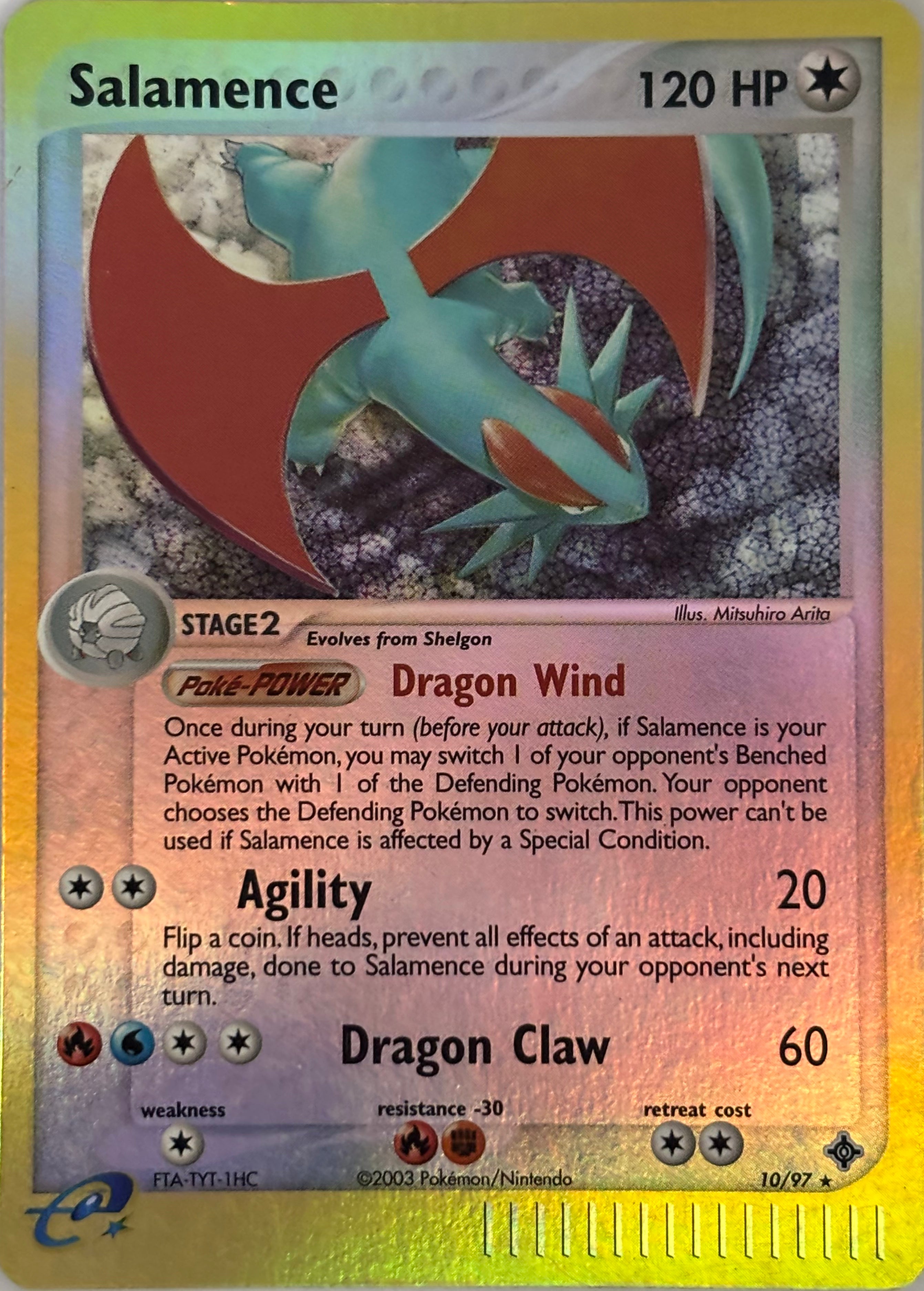 Pokemon Tcg Salamence 10/97 Reverse