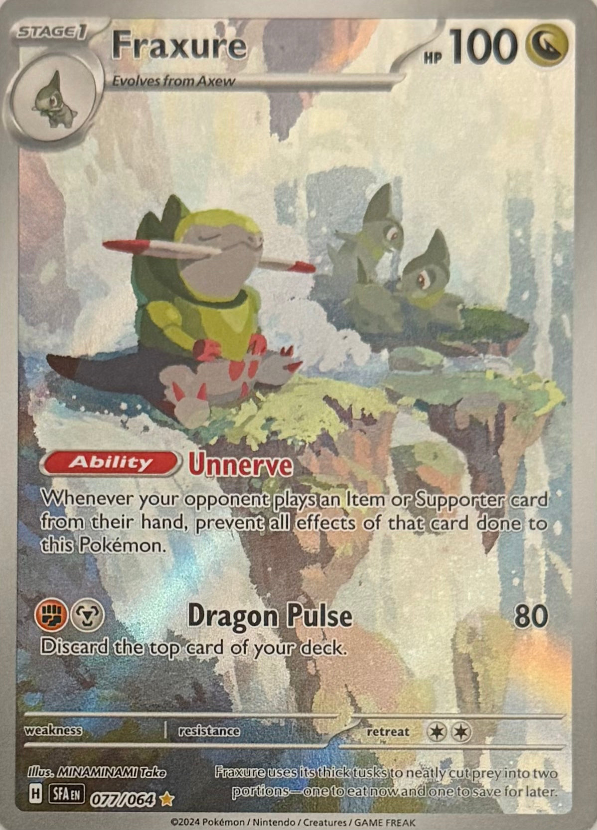 Pokemon Tcg Fraxure 077/064