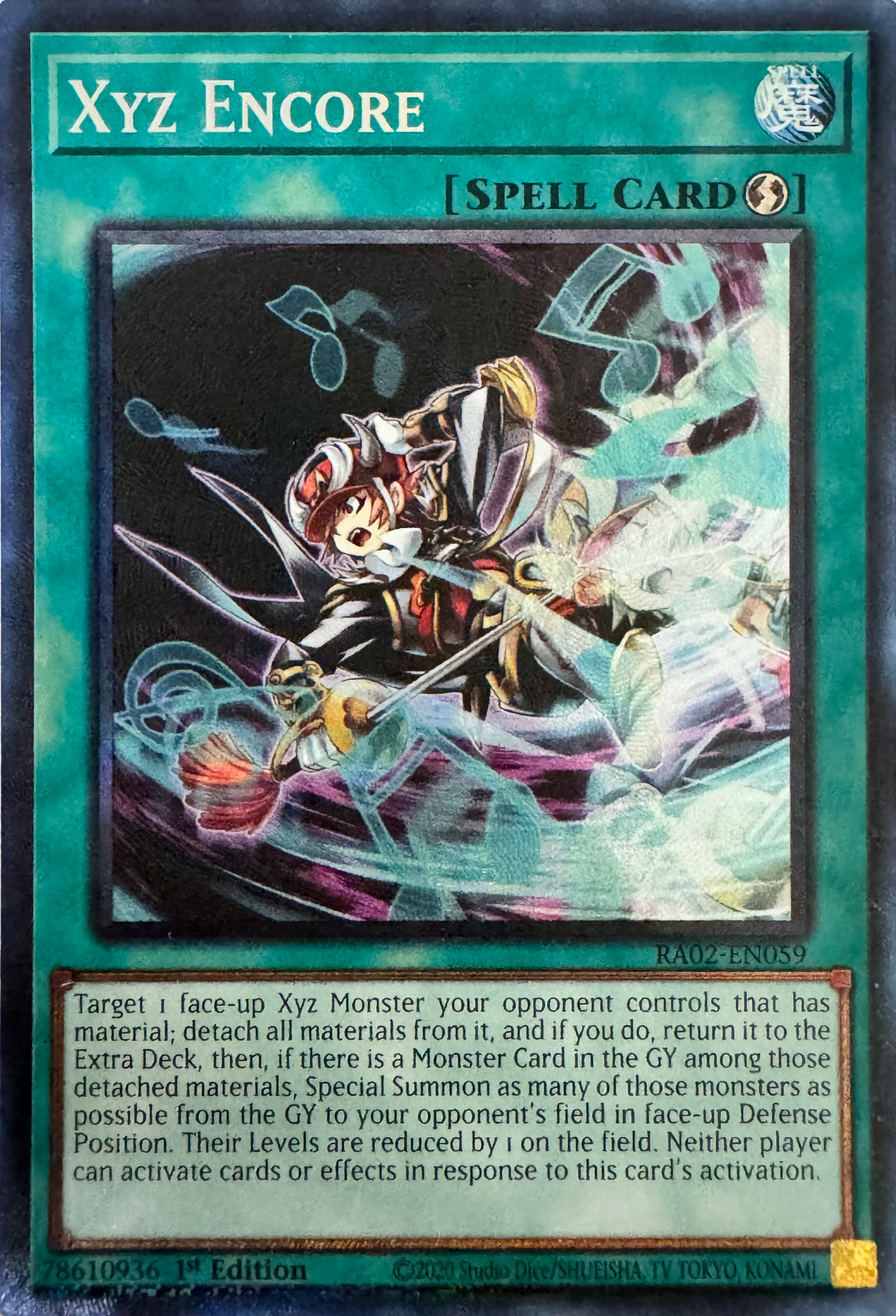 Yugioh! Xyz Encore Ra02-en059 1st Edition Collector