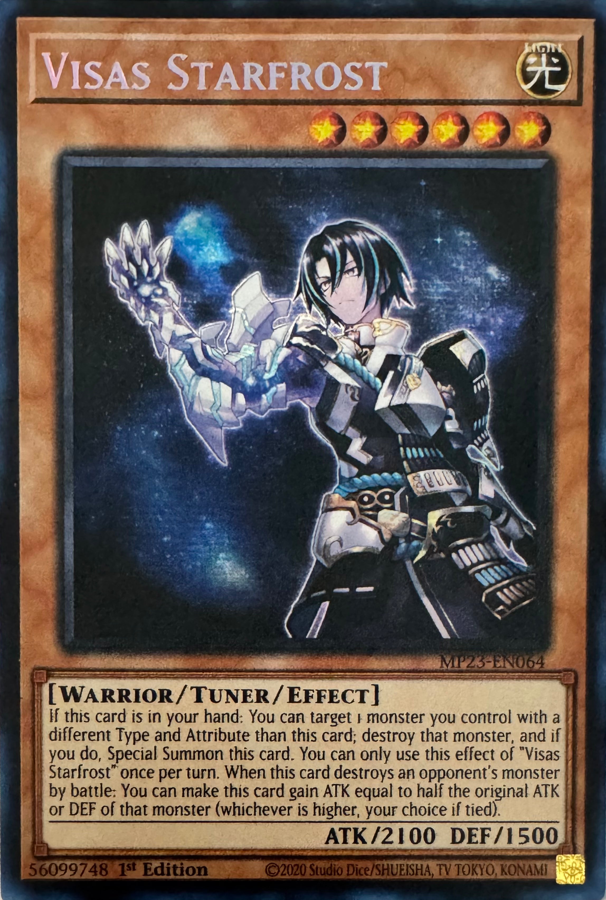Yugioh! Visas Starfrost Mp23-en064 1st Edition Prismatic