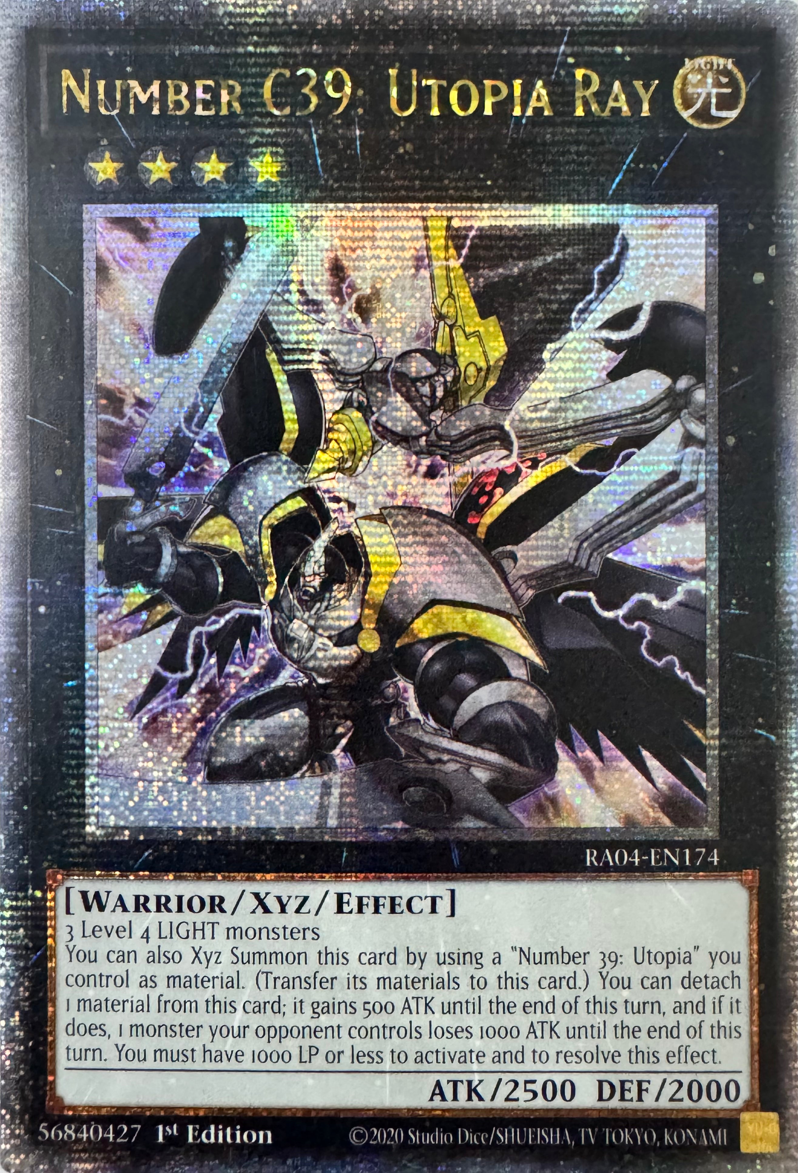 Yugioh! Number C39: Utopia Ray 1st Edition Quarter