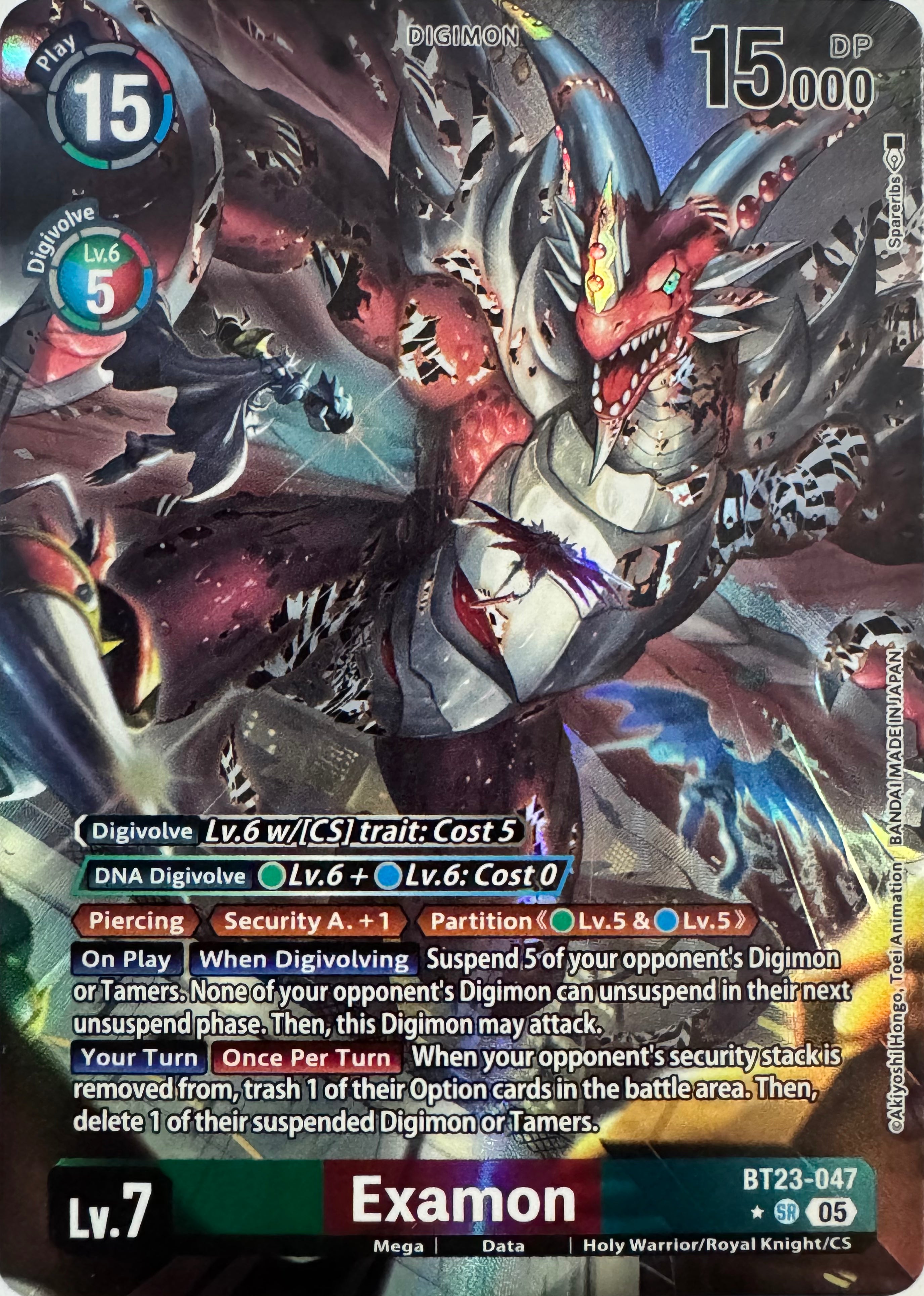 Digimon Tcg Examon Bt23-047 Foil