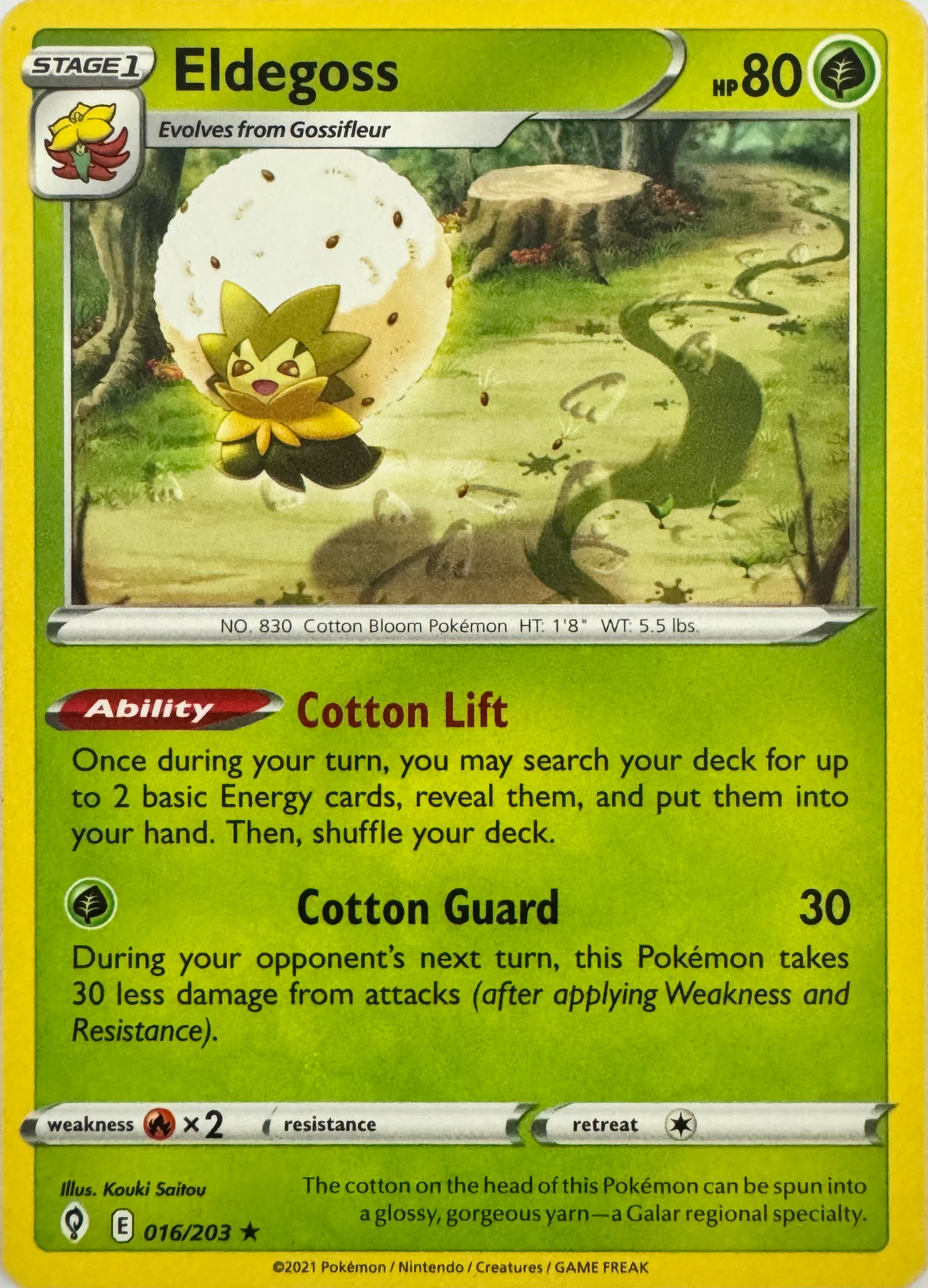 Pokemon Tcg Eldegoss 016/203