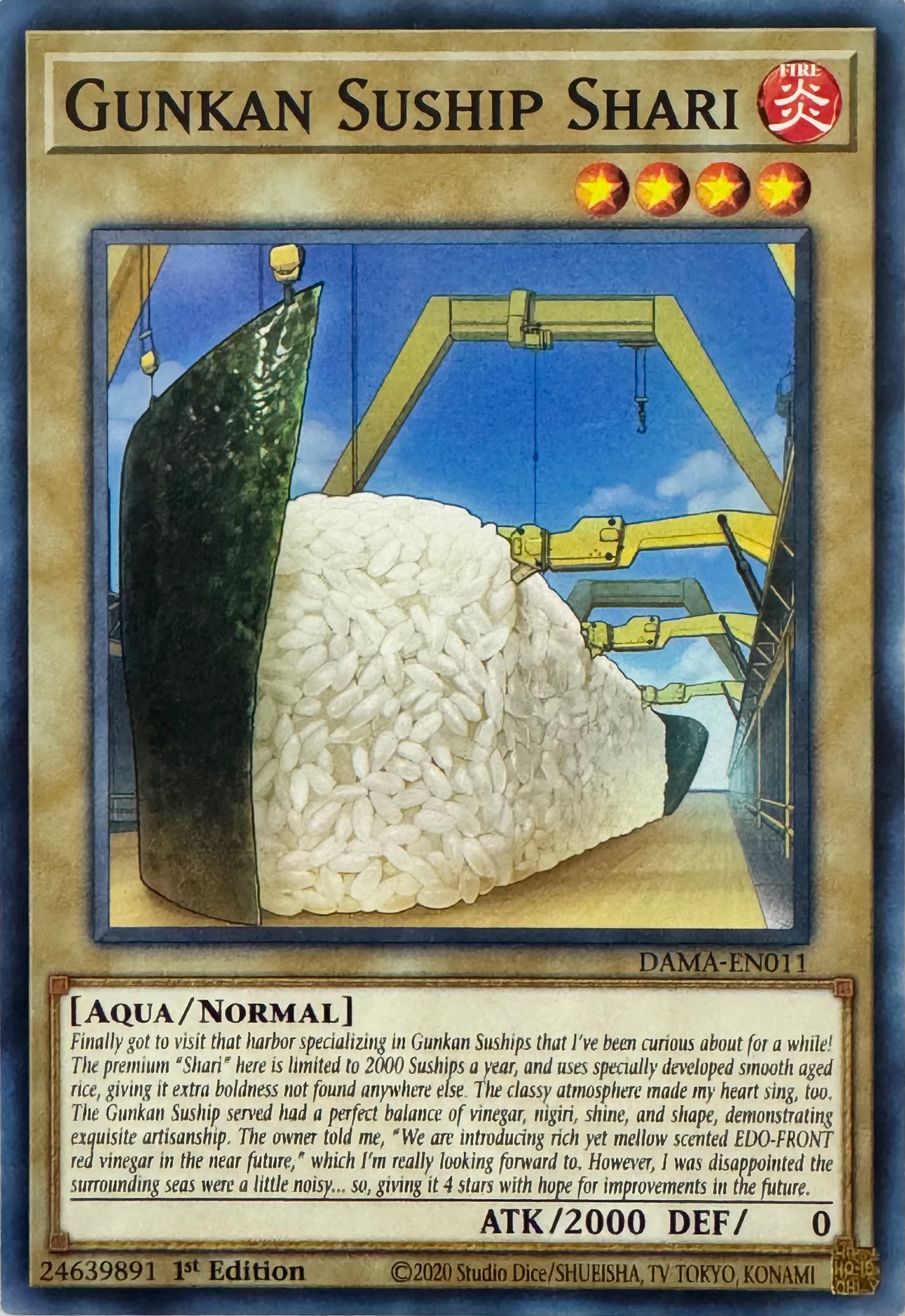 Yugioh! Gunkan Suship Shari Dama-en011 1st Edition