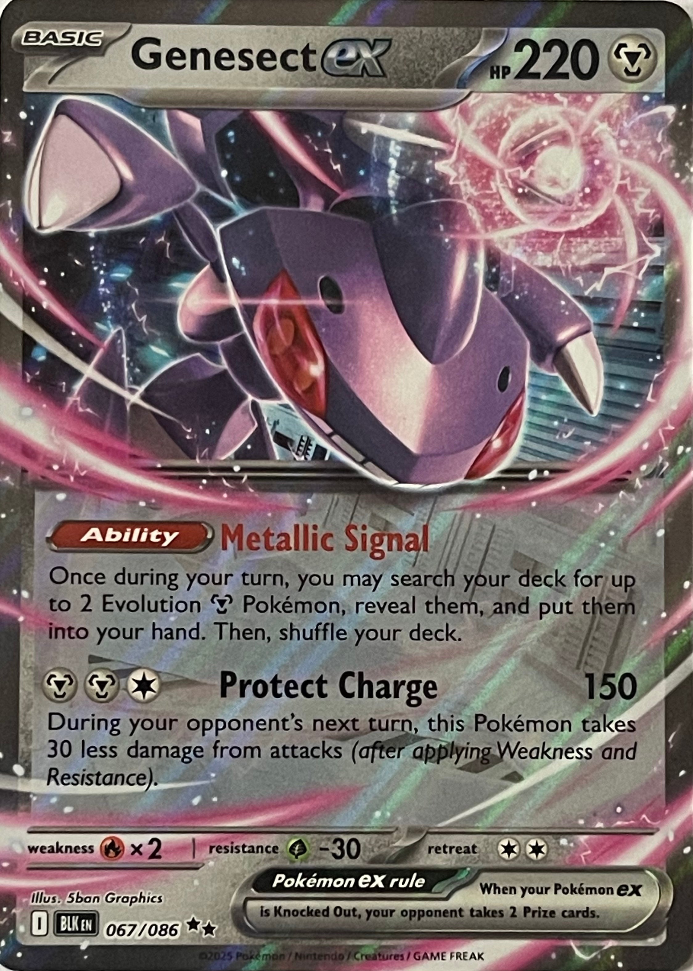 Pokemon Tcg Genesect Ex 067/086 Ultra Rare