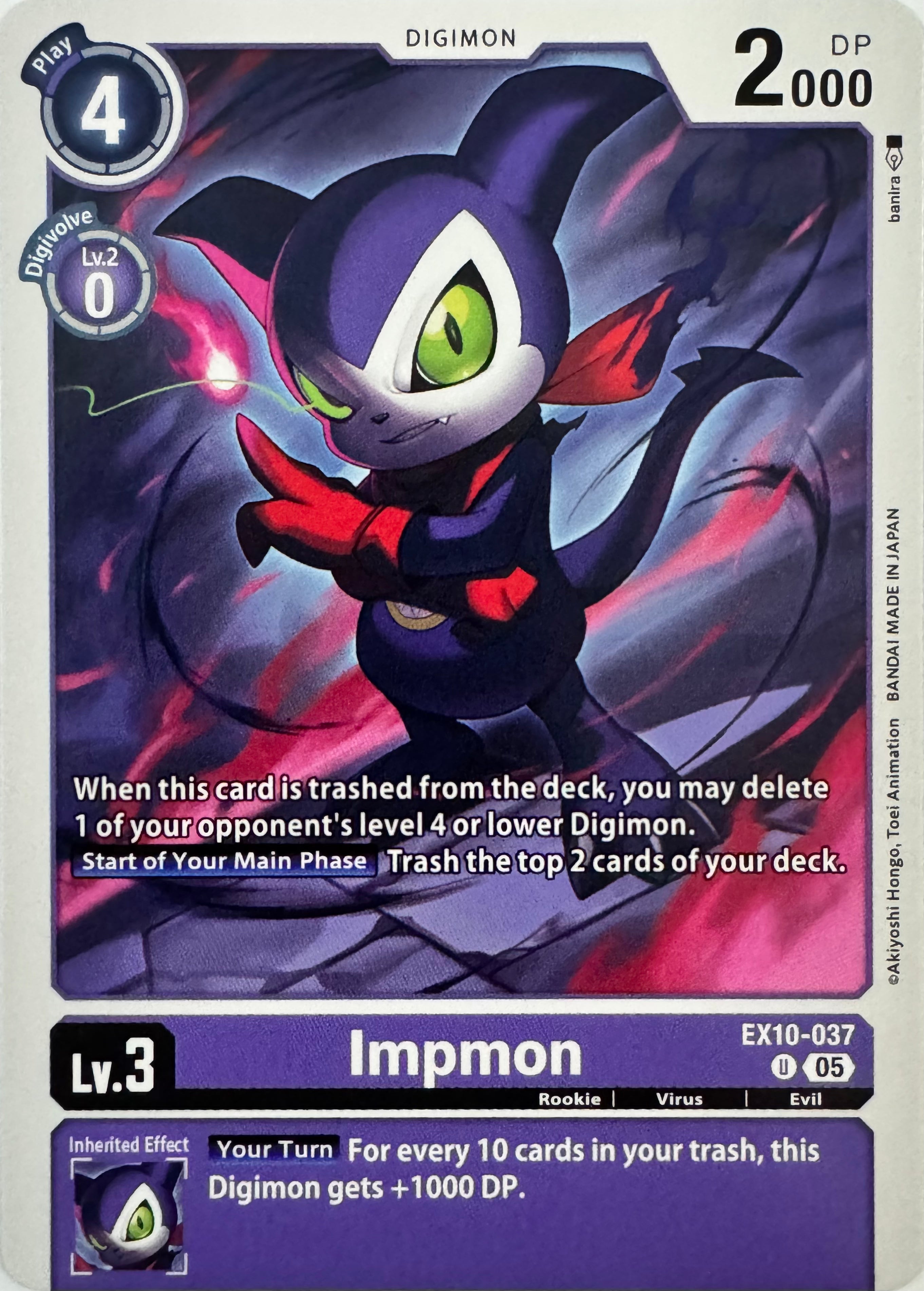 Digimon Tcg Impmon Ex10-037