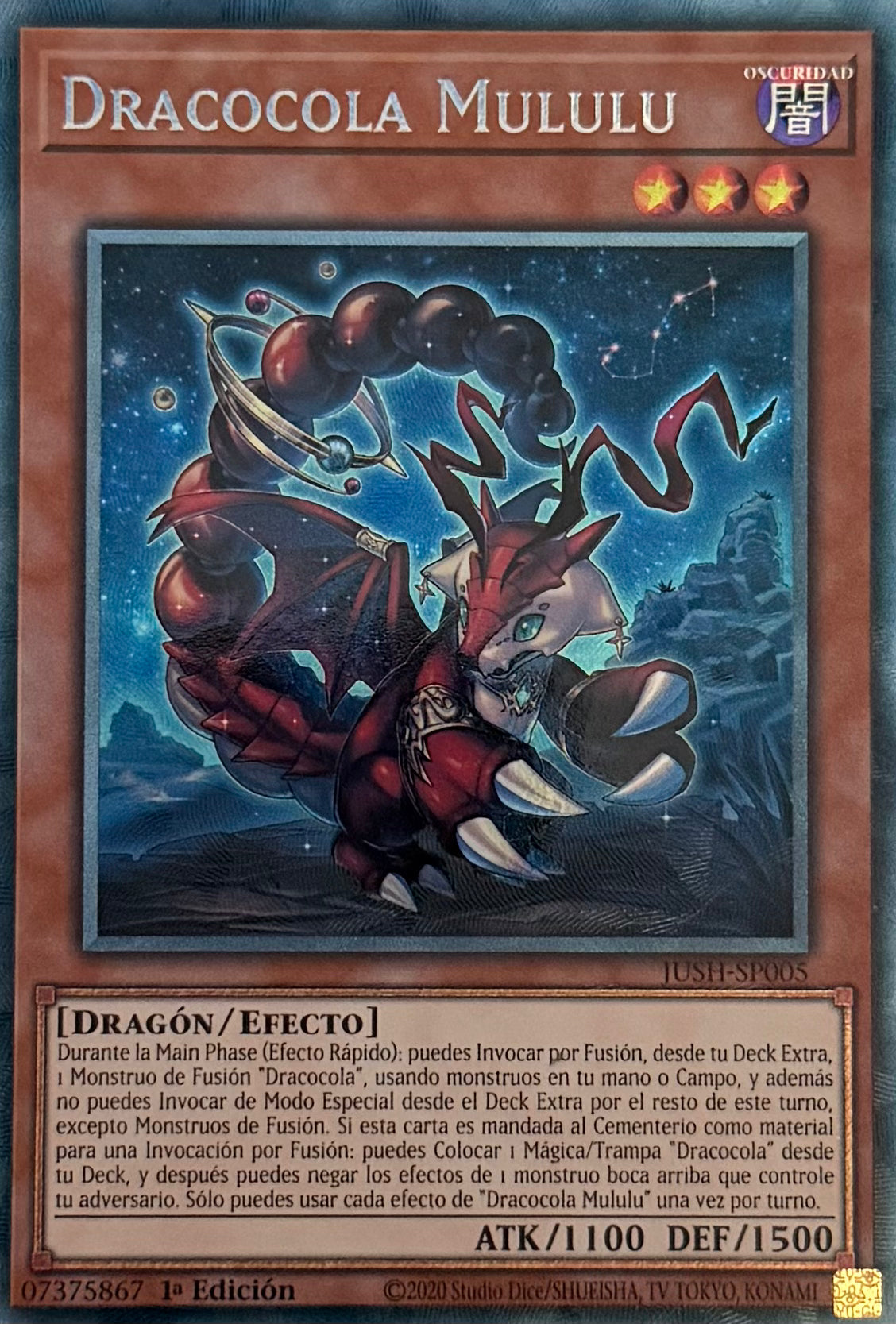 Yugioh! Dracocola Mululu JUSH-SP005 Collector