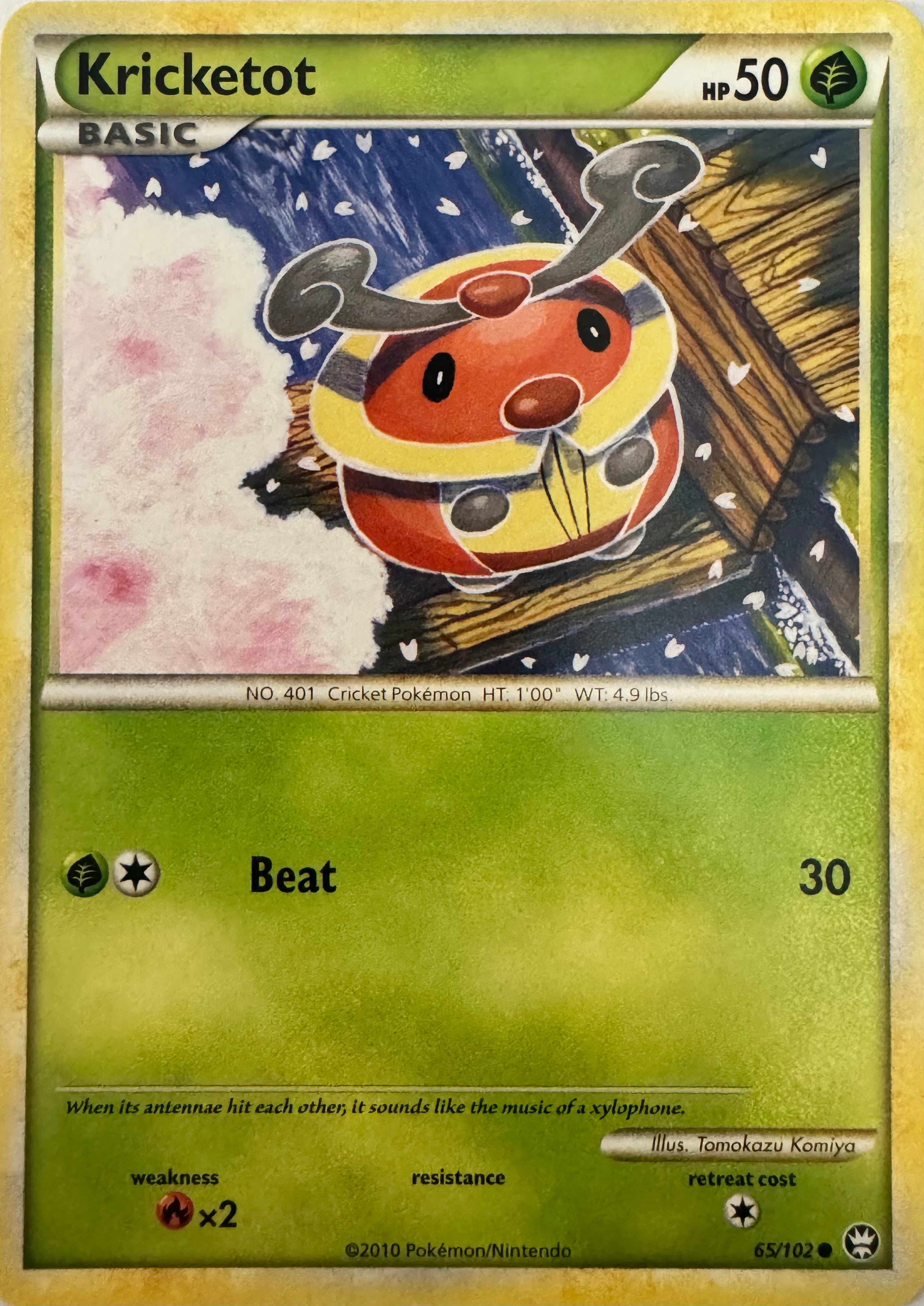 Pokemon Tcg Kricketot 65/102
