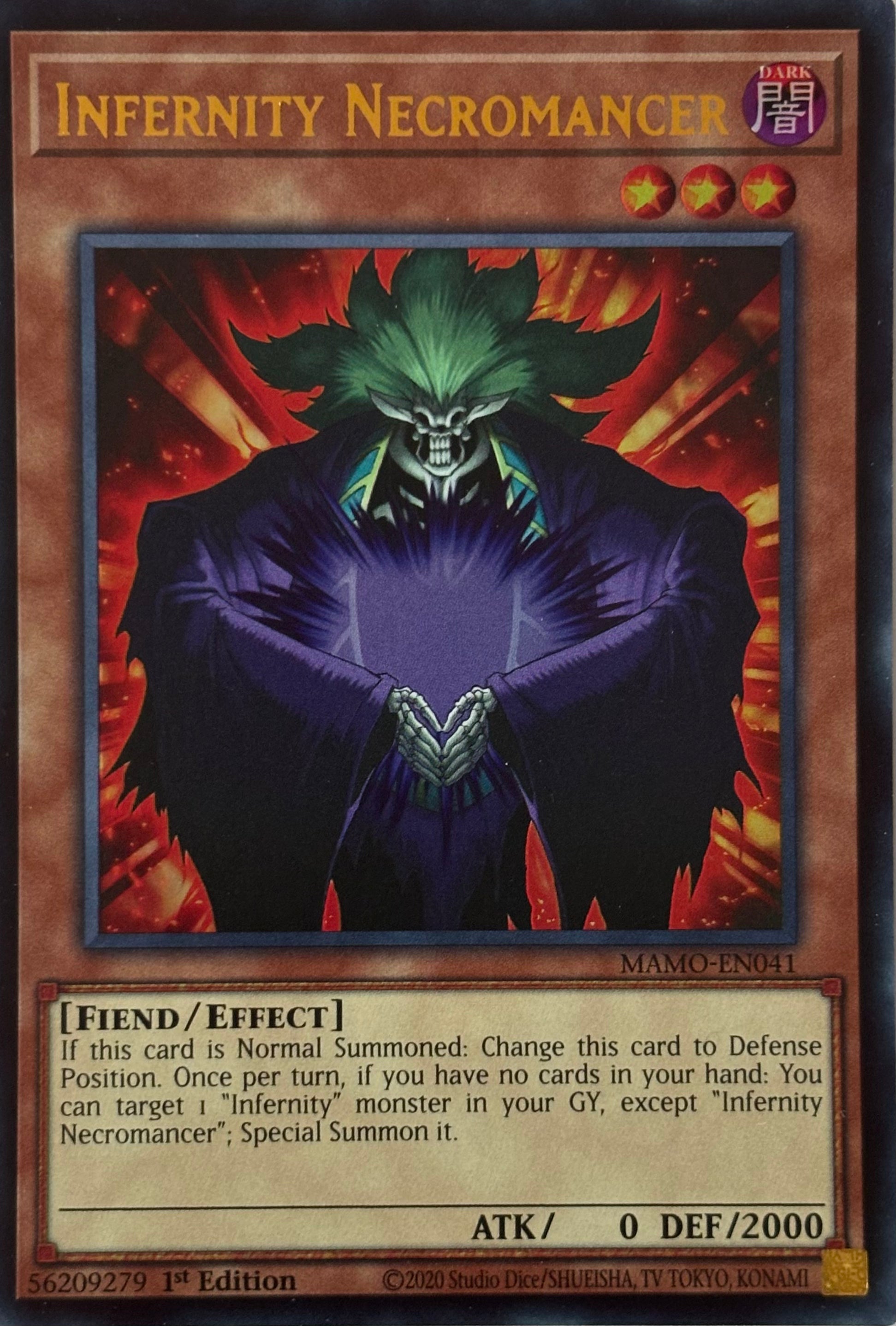 Yugioh! Infernity Necromancer MAMO-EN041 1st Edition Ultra