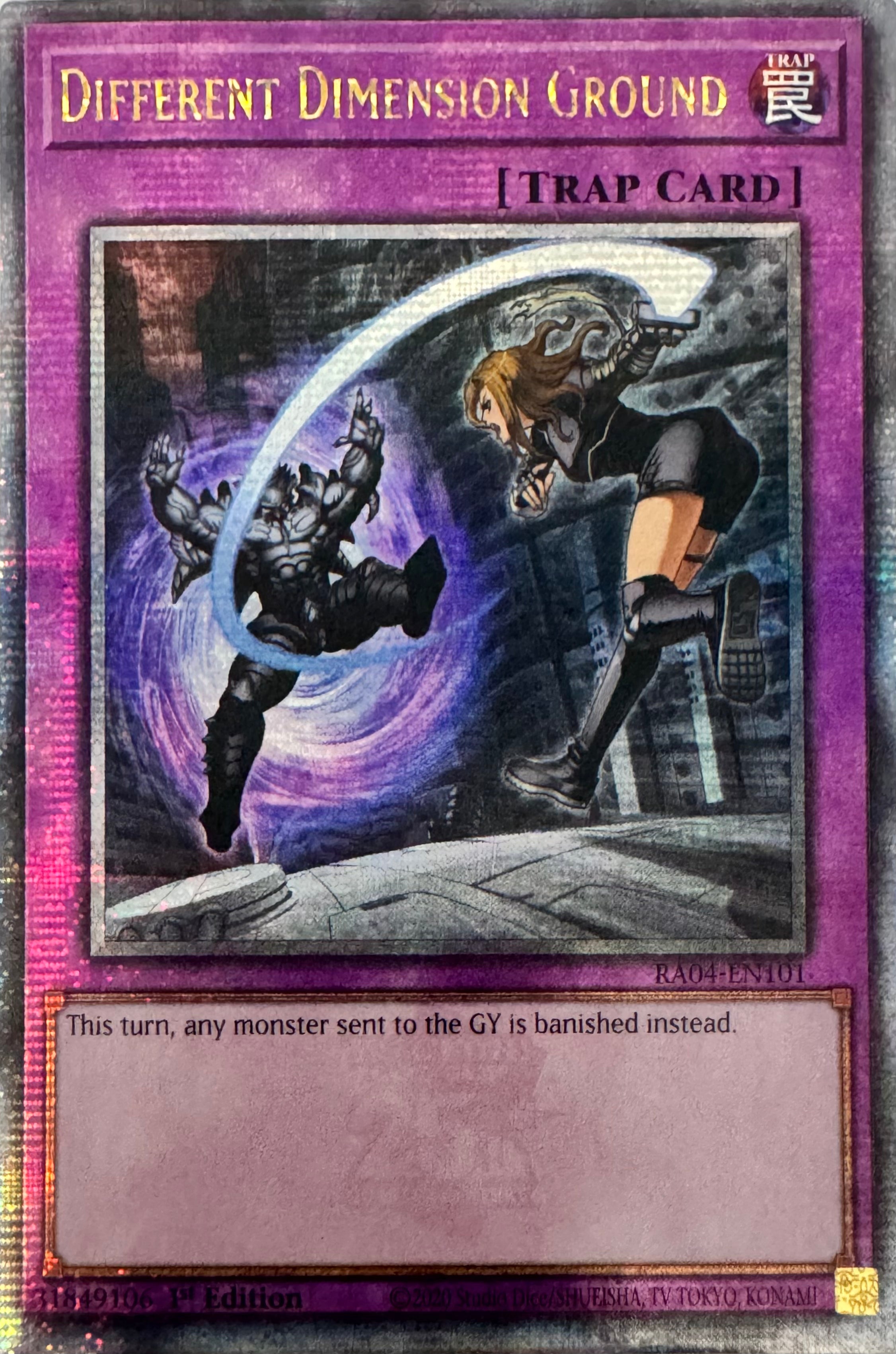 Yugioh! Different Dimension Ground Ra04-en101 1st Edition Quarter