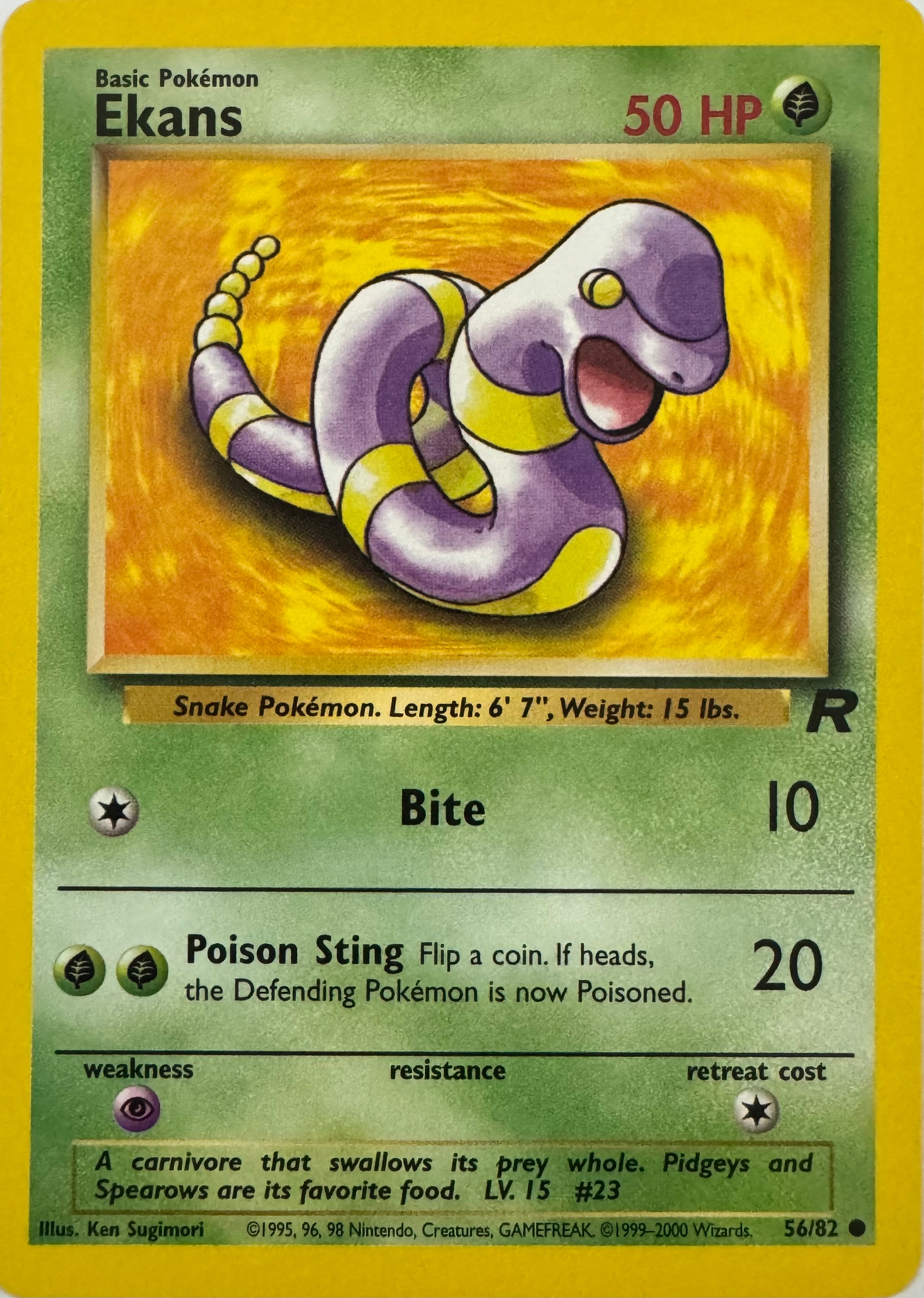 Pokemon Tcg Ekans 56/82