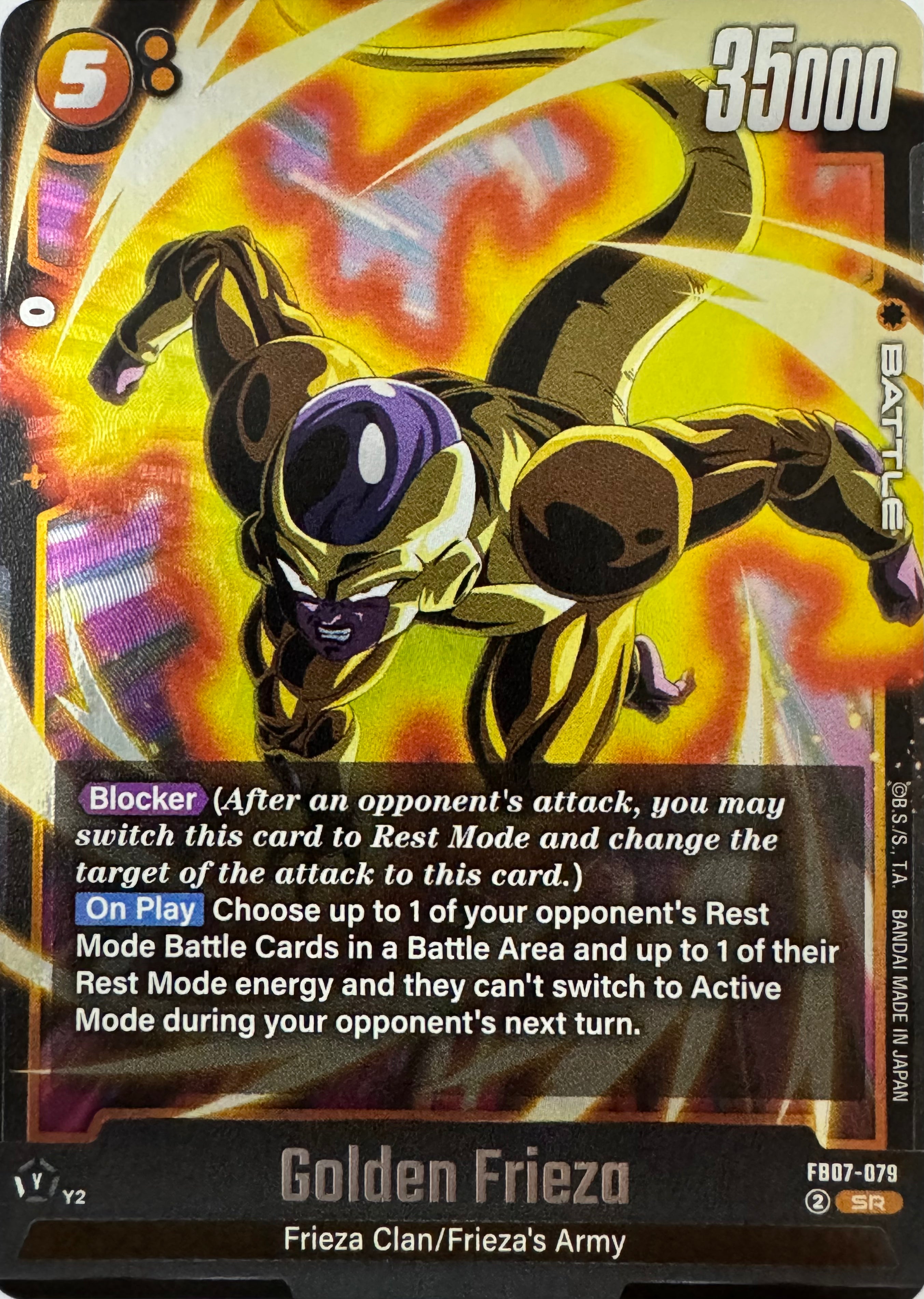 Dragon Ball Tcg Golden Frieza Fb07-079 Foil
