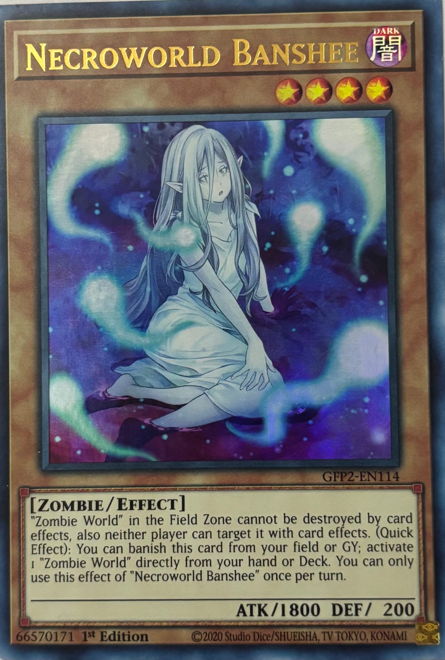 Yugioh! Necroworld Banshee GFP2-EN114 1st Edition Ultra
