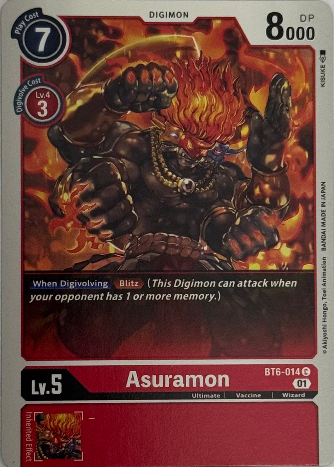 Digimon Tcg Asuramon Bt6-014