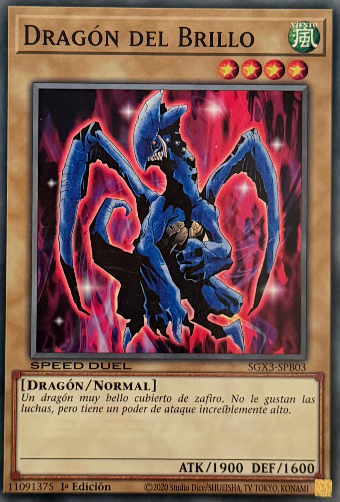 Yugioh! Dragón Del Brillo SGX3-SPB03